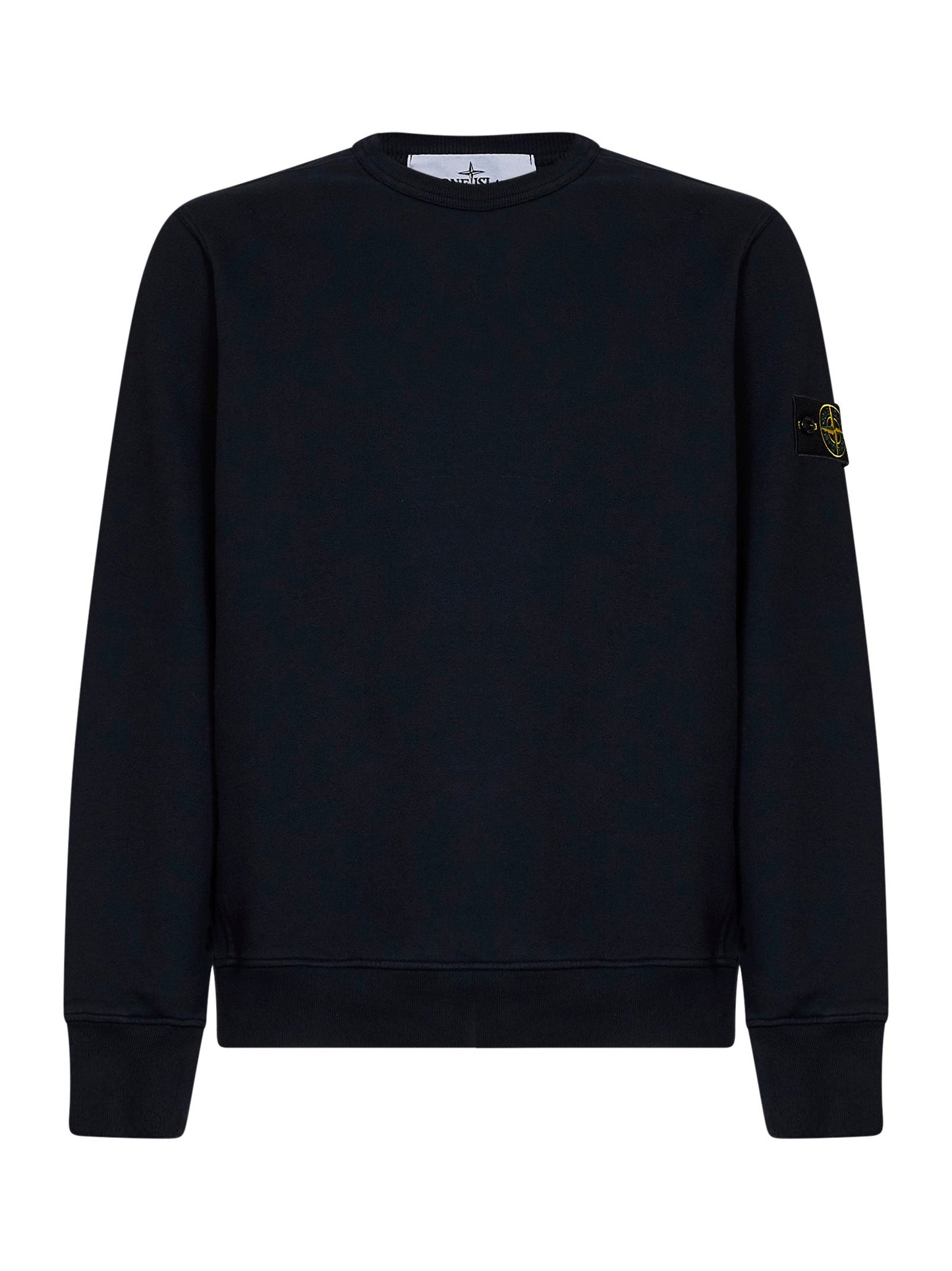 Stone Island Men Blue Organic Stretch Cotton Crewneck Sweatshirt STONE ISLAND