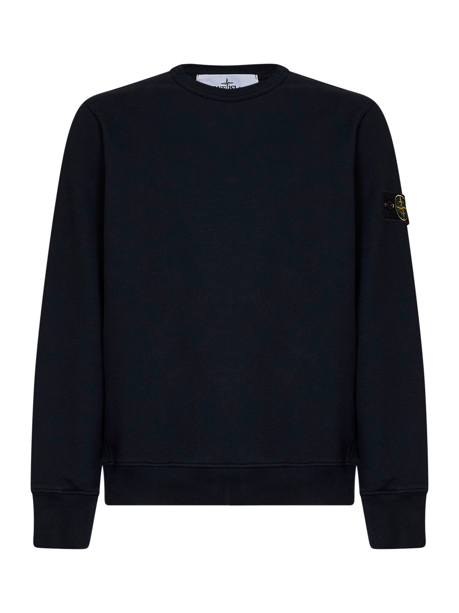 Stone Island Men Blue Organic Stretch Cotton Crewneck Sweatshirt STONE ISLAND