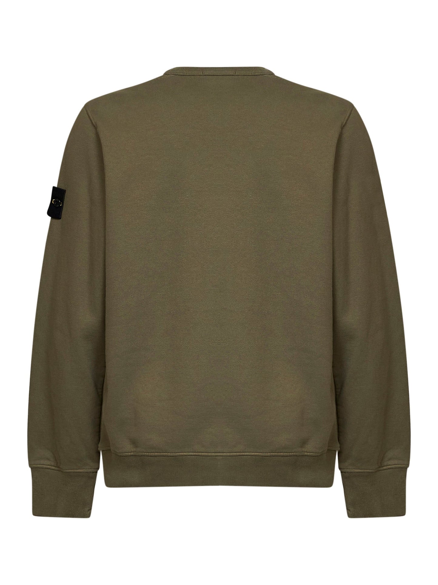 Stone Island Men Military Green Organic Stretch Cotton Crewneck Sweatshirt STONE ISLAND