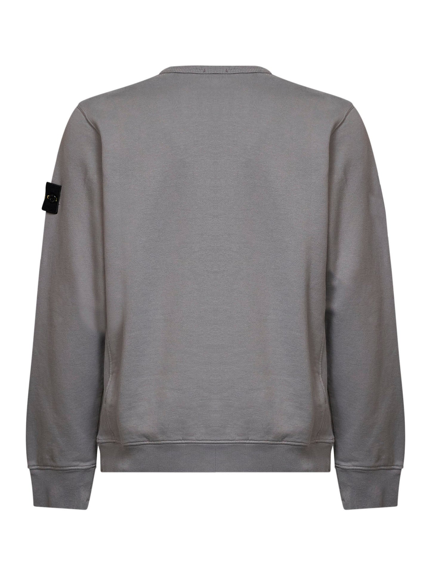 Stone Island Men Grey Organic Stretch Cotton Crewneck Sweatshirt STONE ISLAND
