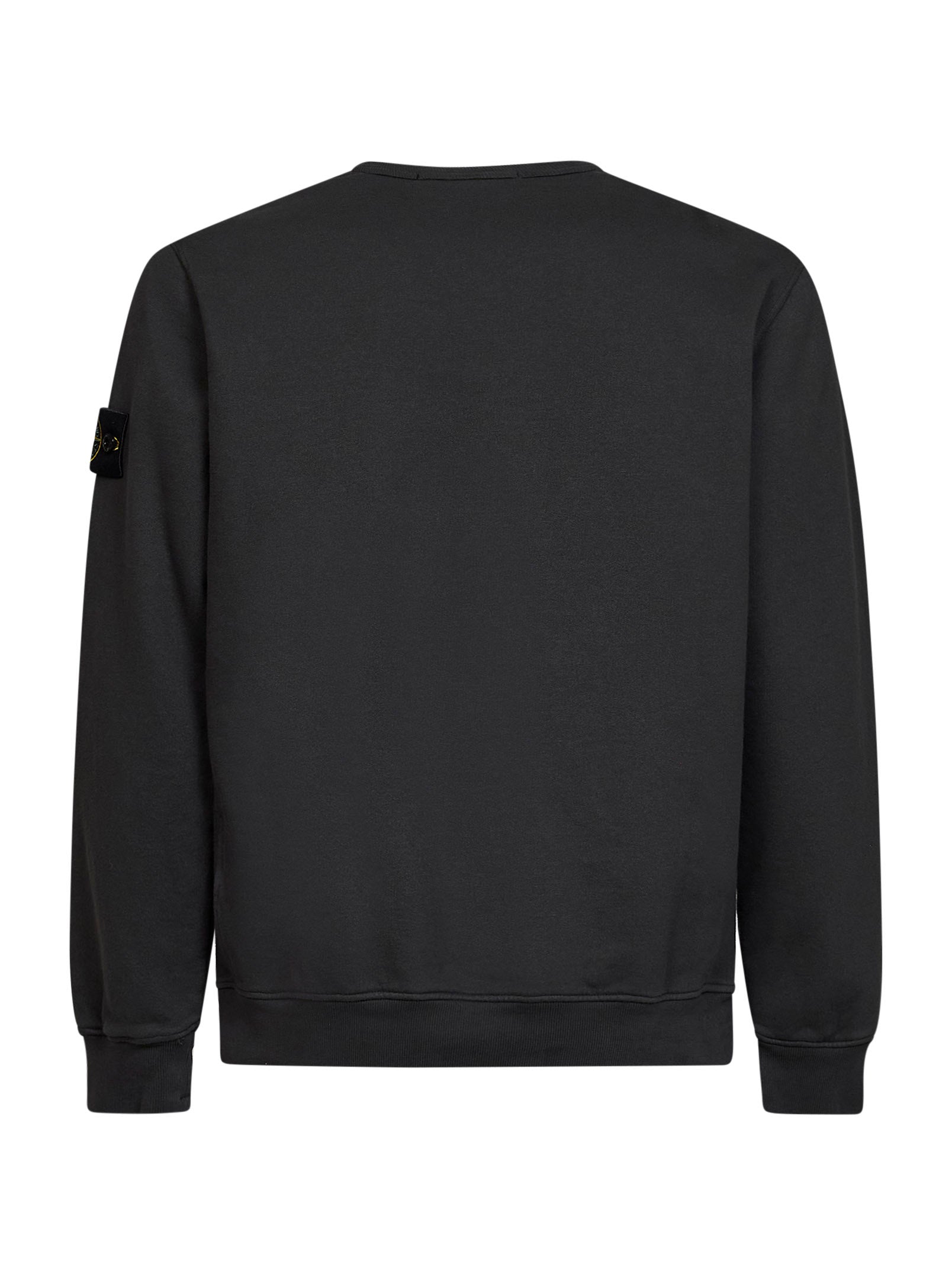 Stone Island Men Lead Grey Organic Stretch Cotton Crewneck Sweatshirt STONE ISLAND