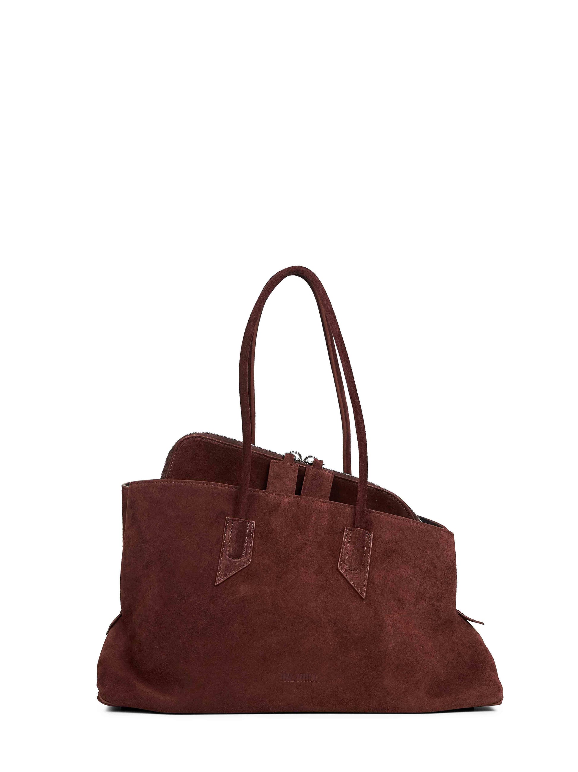 The Attico Women Light Chocolate "La Passeggiata Medium" Top Handle Bag THE ATTICO