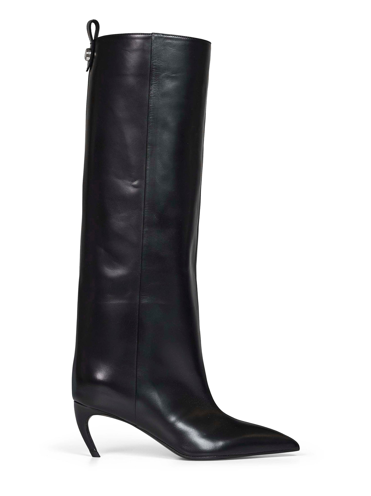 The Attico Women Black Leather "Lea" Knee-High Boots THE ATTICO
