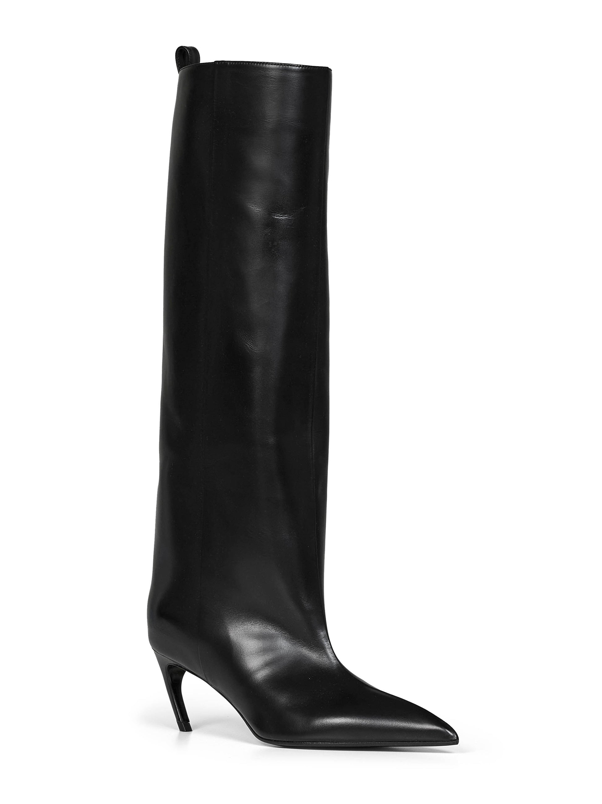 The Attico Women Black Leather "Lea" Knee-High Boots THE ATTICO