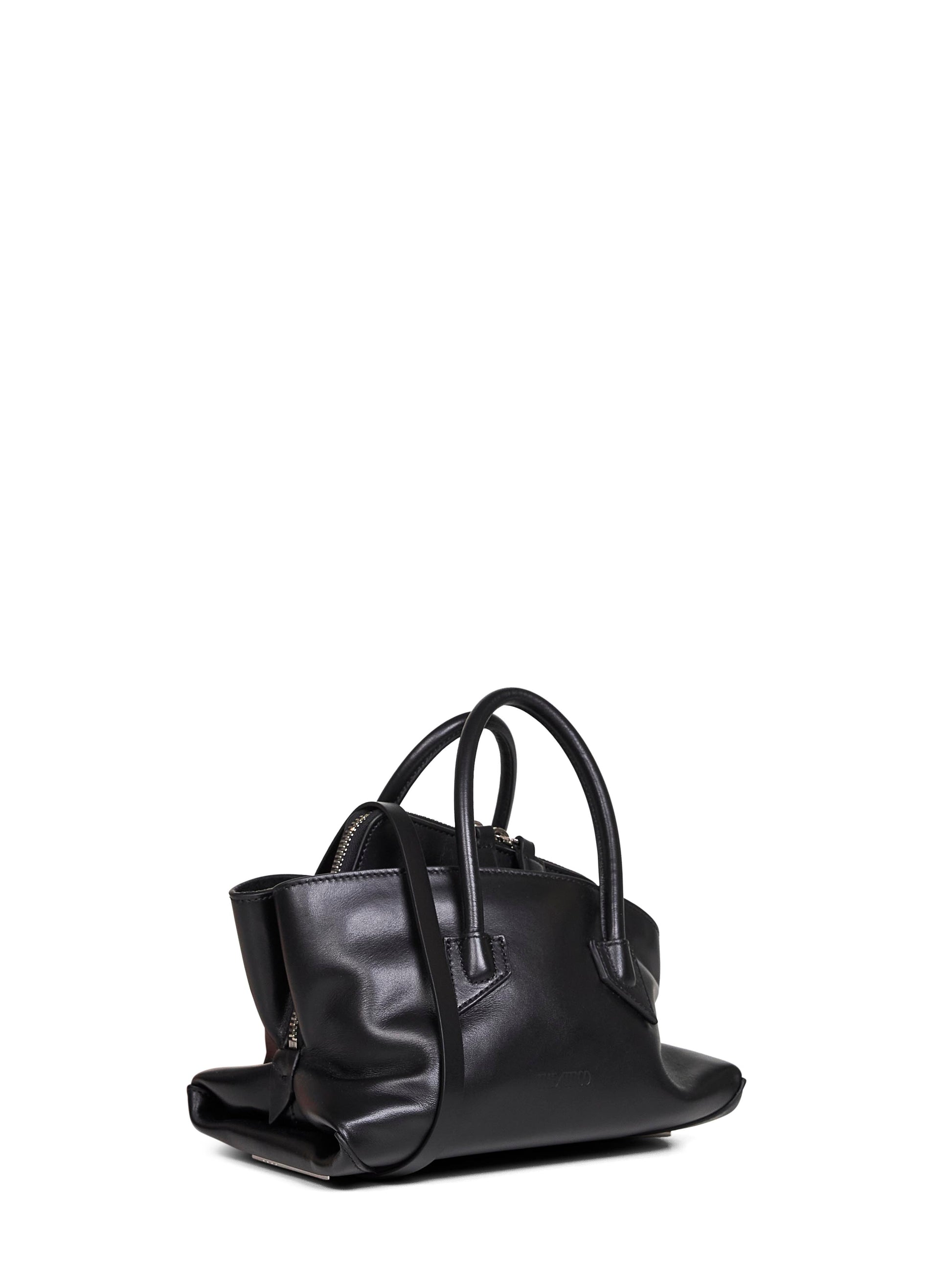 The Attico Women Black "La Passeggiata Mini" Top Handle Bag THE ATTICO
