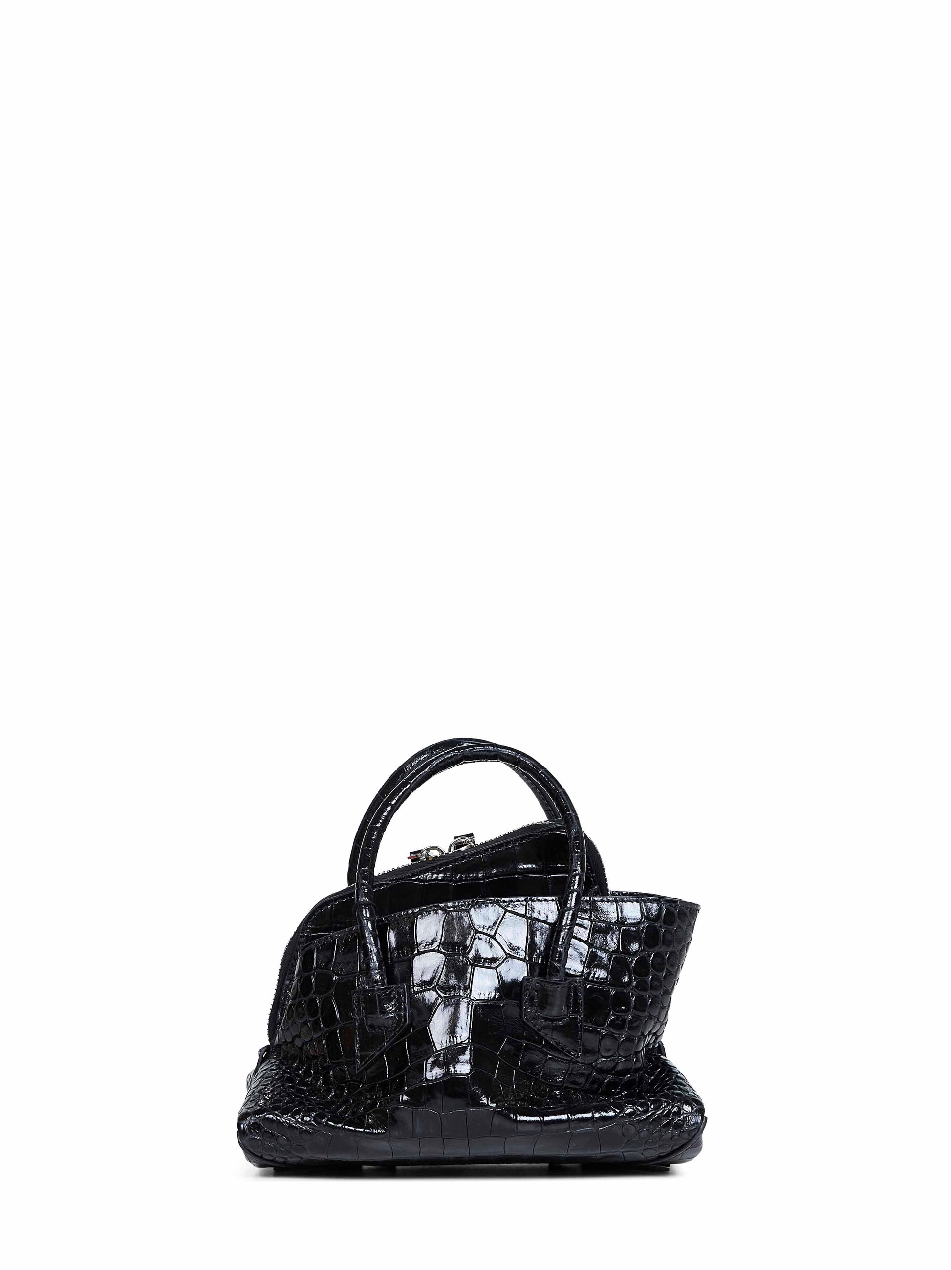 The Attico Women Black "La Passeggiata Mini" Top Handle Bag THE ATTICO