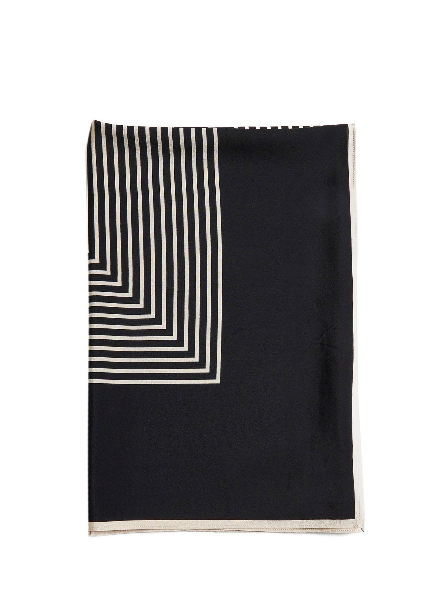 Toteme Women Striped Silk Crêpe Scarf TOTEME
