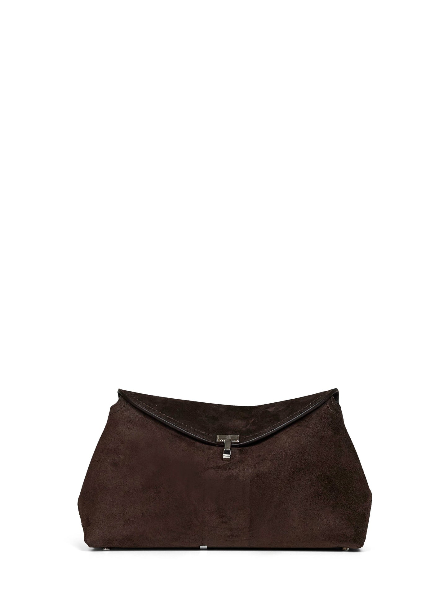 Toteme Women Brown T-Lock Clutch Bag TOTEME