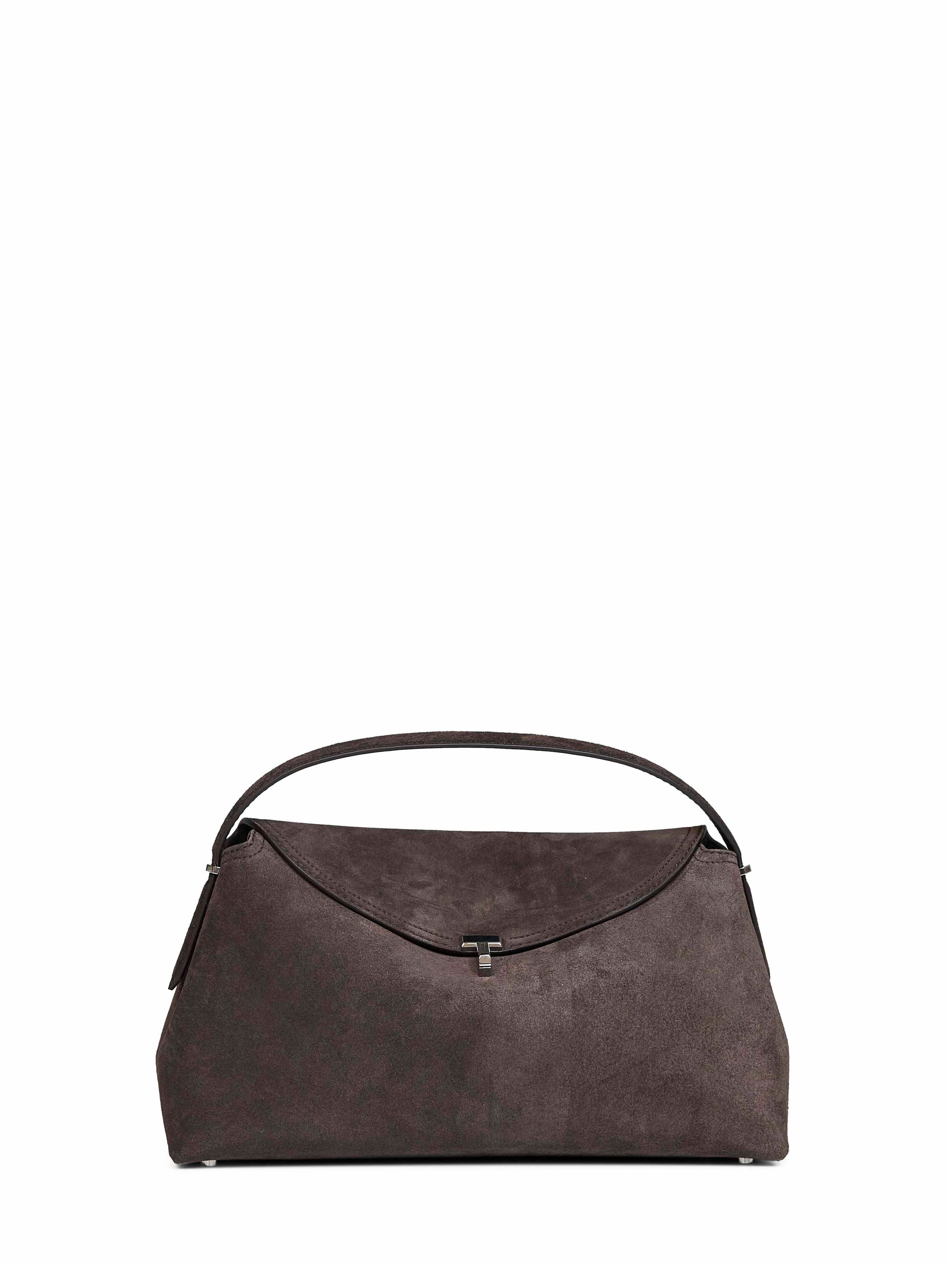 Toteme Women Brown T-Lock Top Handle Bag TOTEME