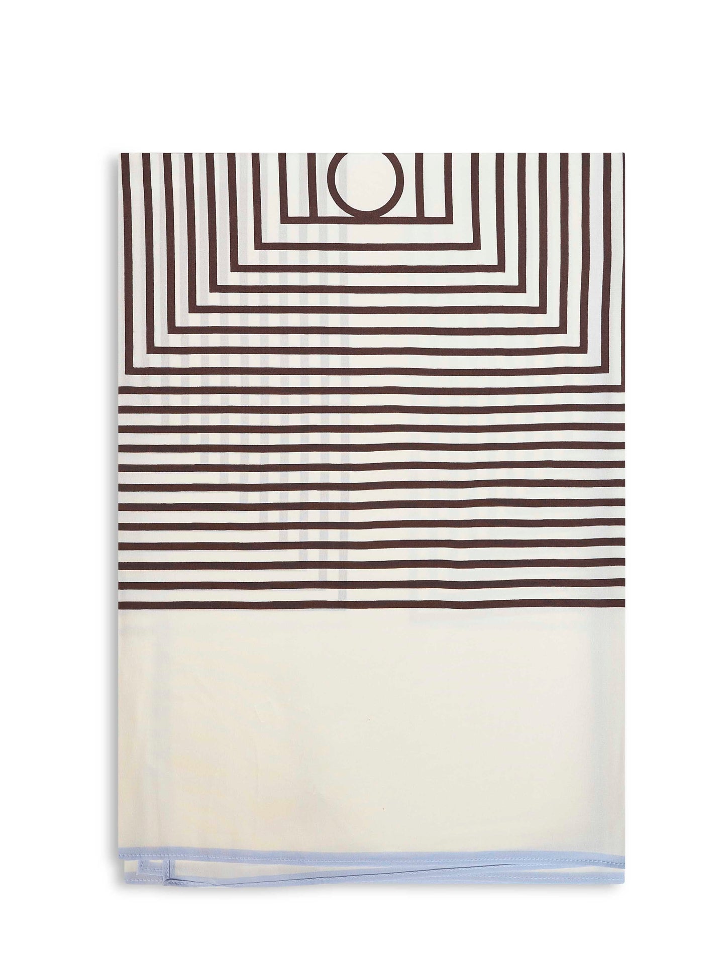 Toteme Women Macadamia Silk Centered Monogram Scarf TOTEME