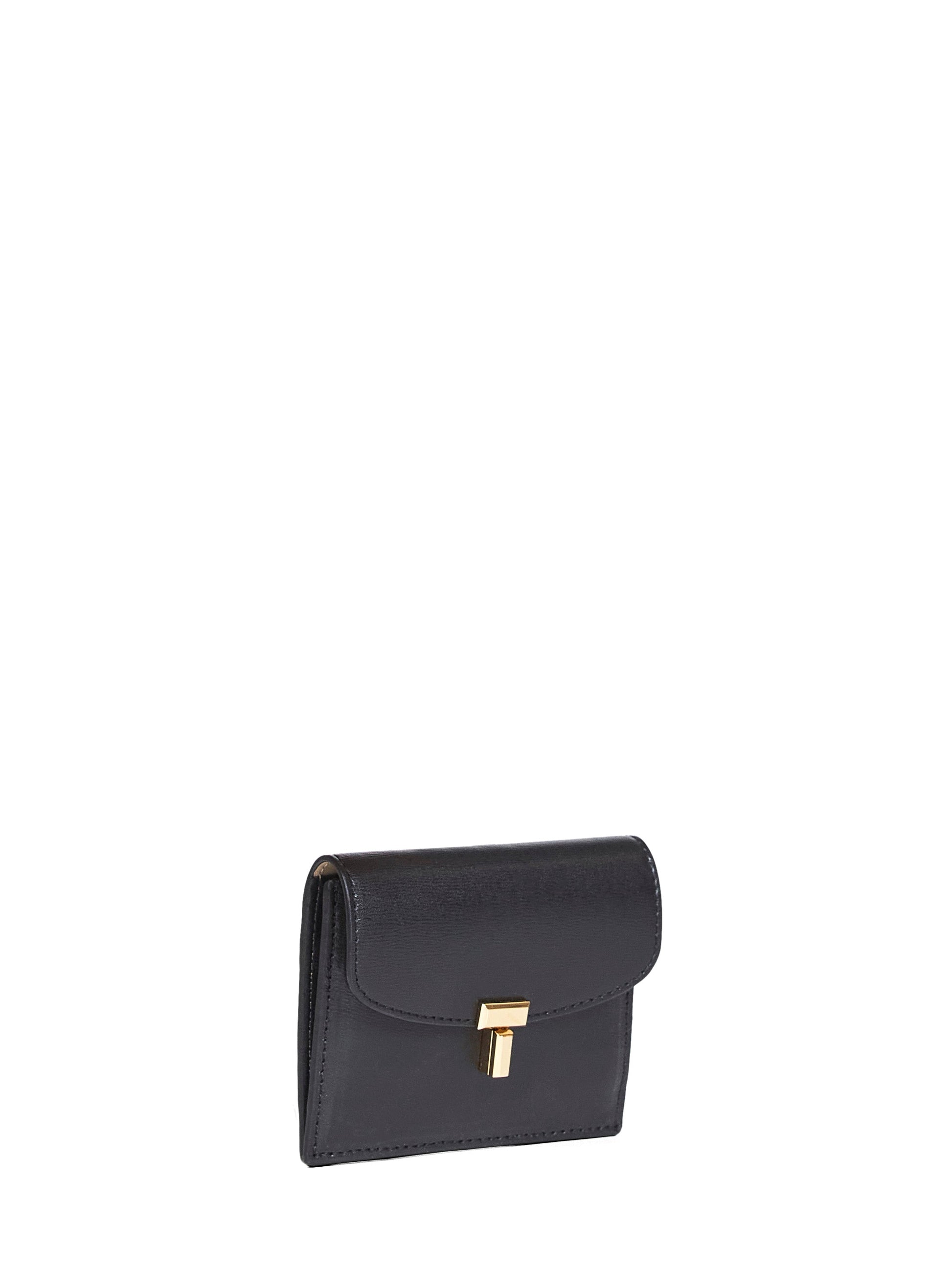 Toteme Women Black T-Lock Card Holder TOTEME