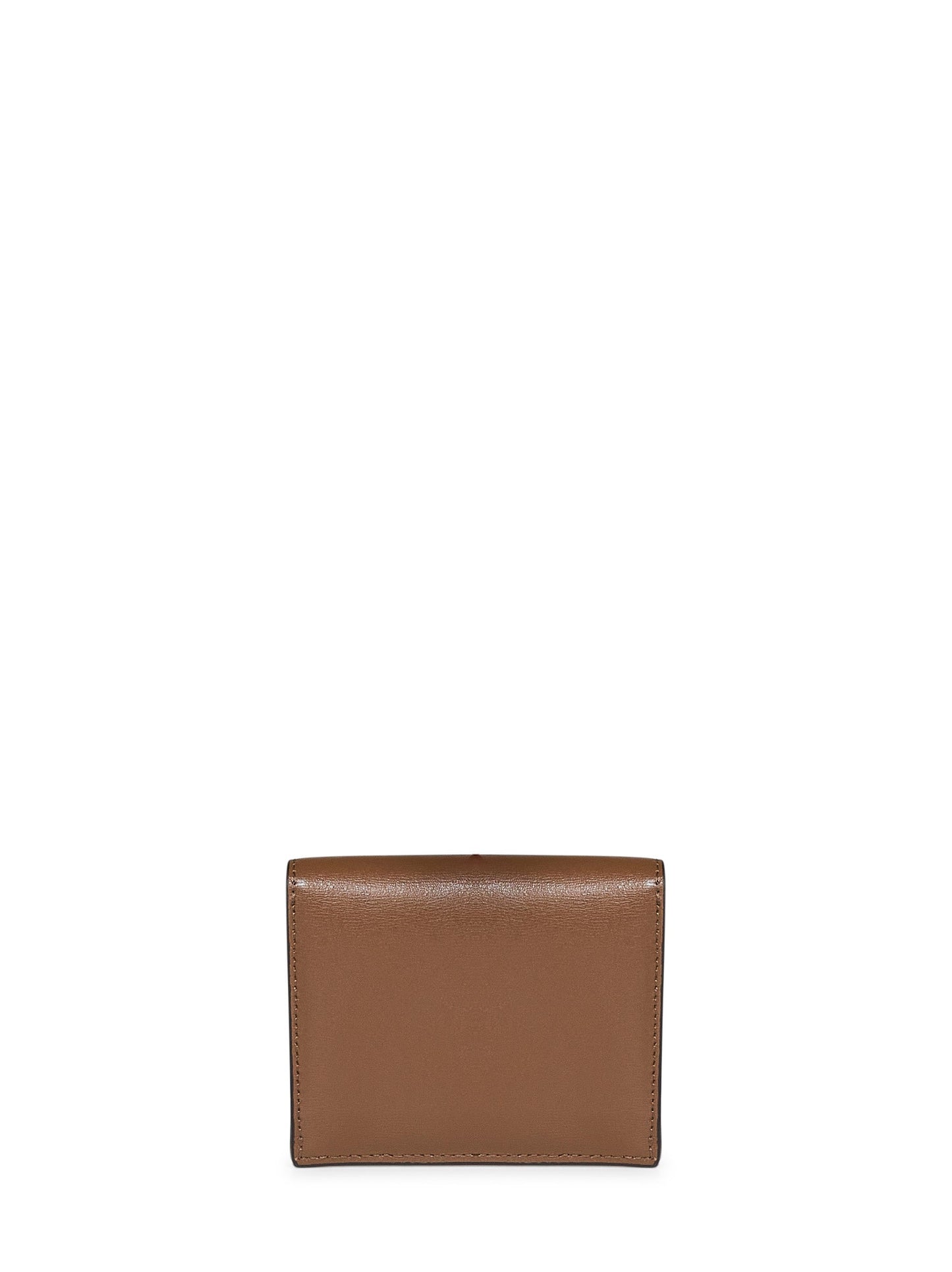 Toteme Women Tiramisu Brown T-Lock Card Holder TOTEME