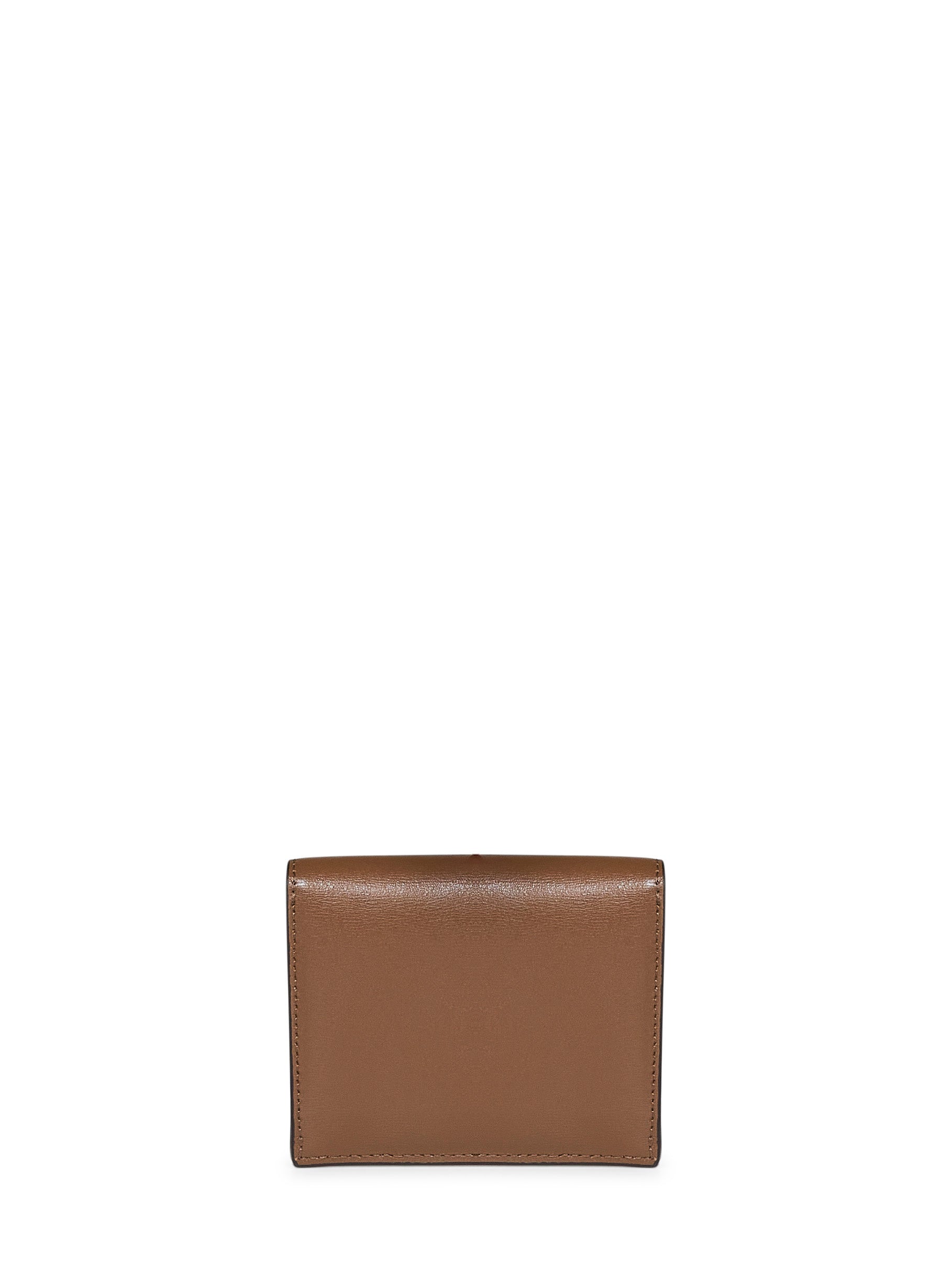 Toteme Women Tiramisu Brown T-Lock Card Holder TOTEME