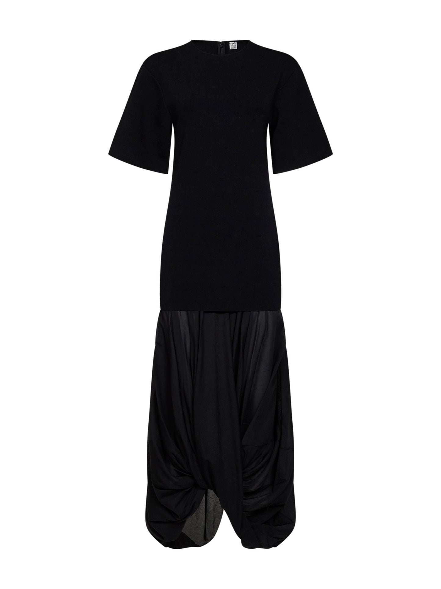 Toteme Women Black Cocoon Tee Dress TOTEME