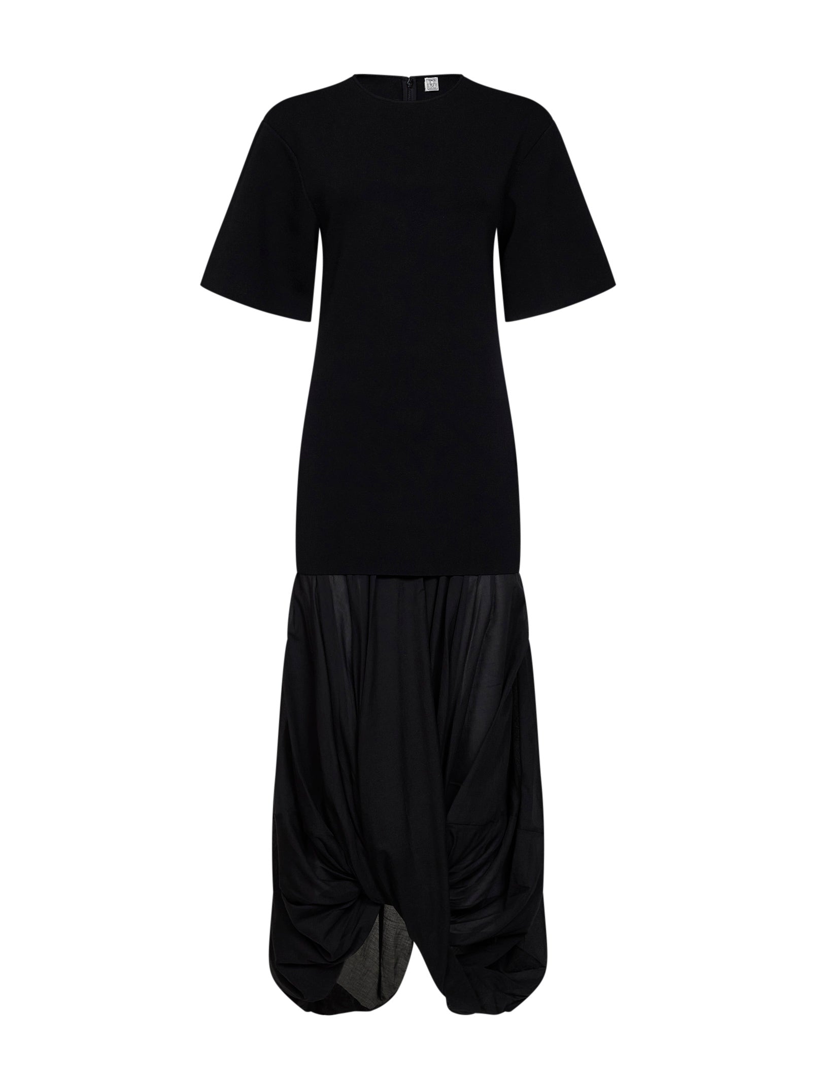 Toteme Women Black Cocoon Tee Dress TOTEME