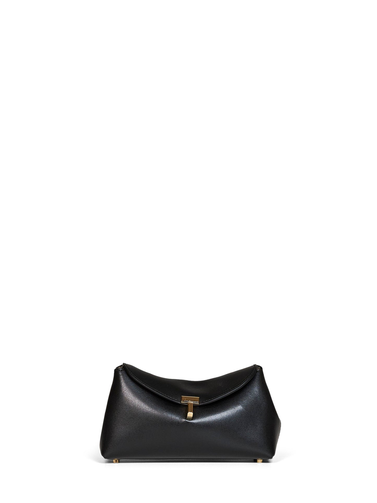Toteme Women Black Mini T-Lock Clutch Bag TOTEME