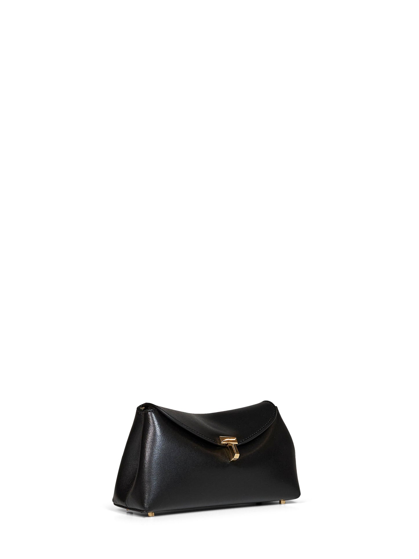 Toteme Women Black Mini T-Lock Clutch Bag TOTEME