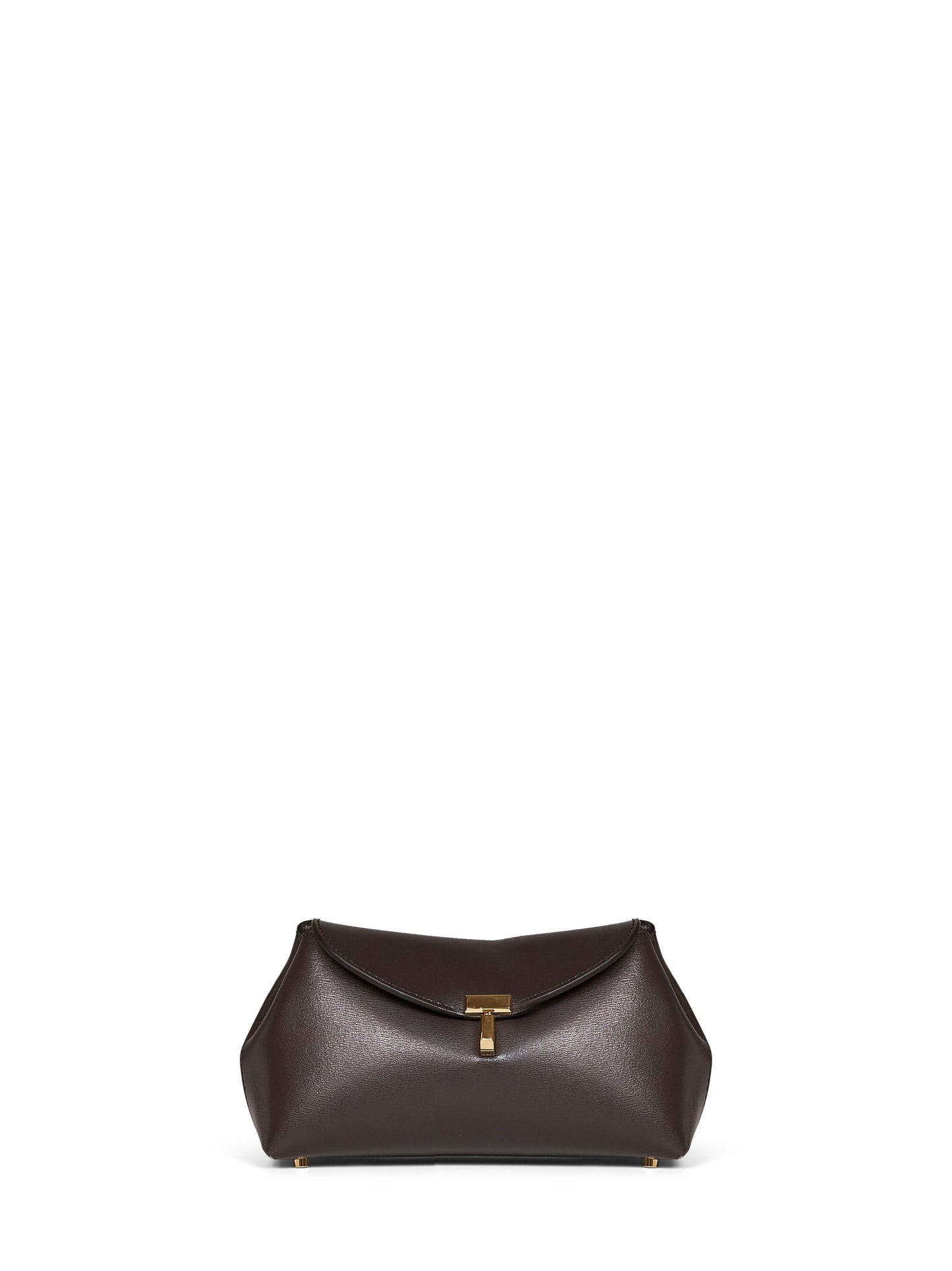 Toteme Women Bark Mini T-Lock Clutch Bag TOTEME