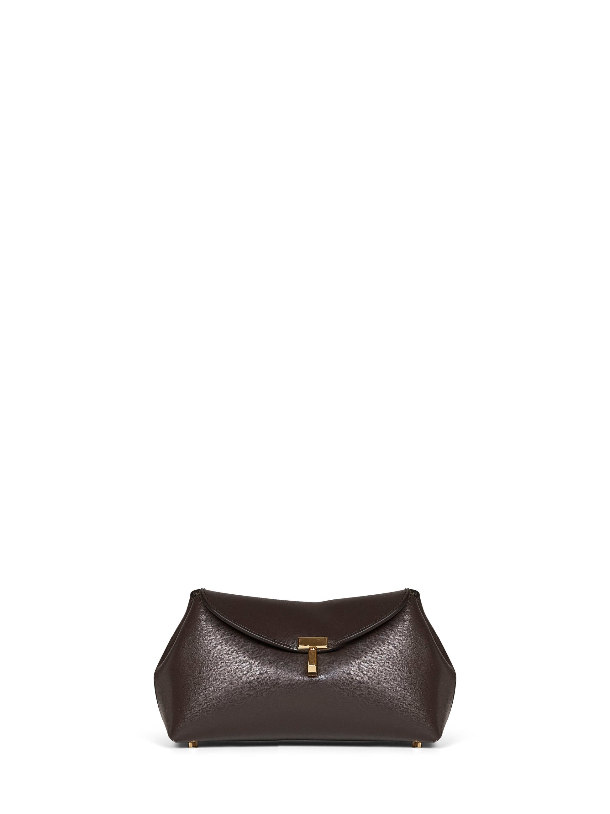 Toteme Women Bark Mini T-Lock Clutch Bag TOTEME