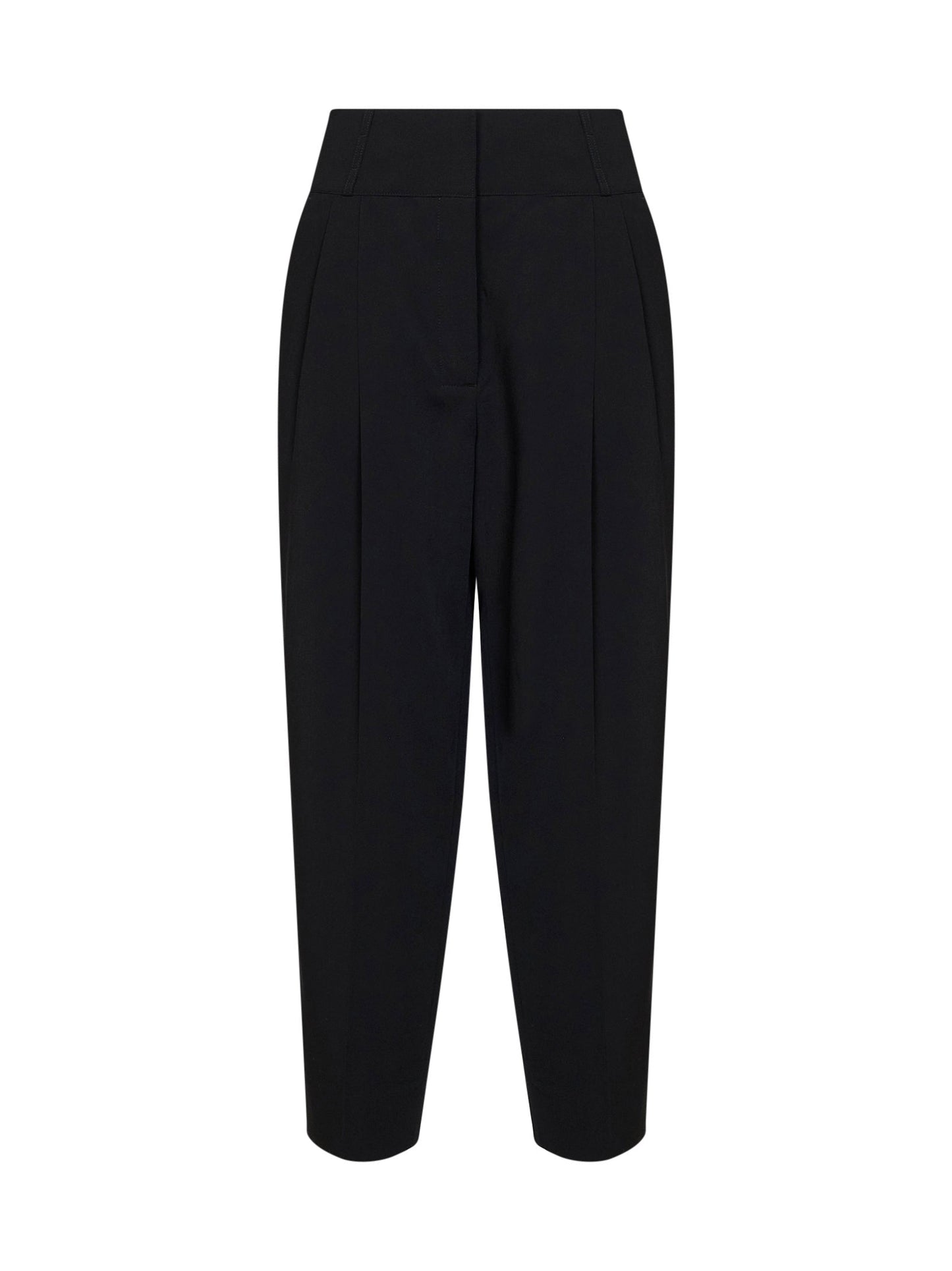 Toteme Women Black Viscose And Wool Balloon Trousers TOTEME