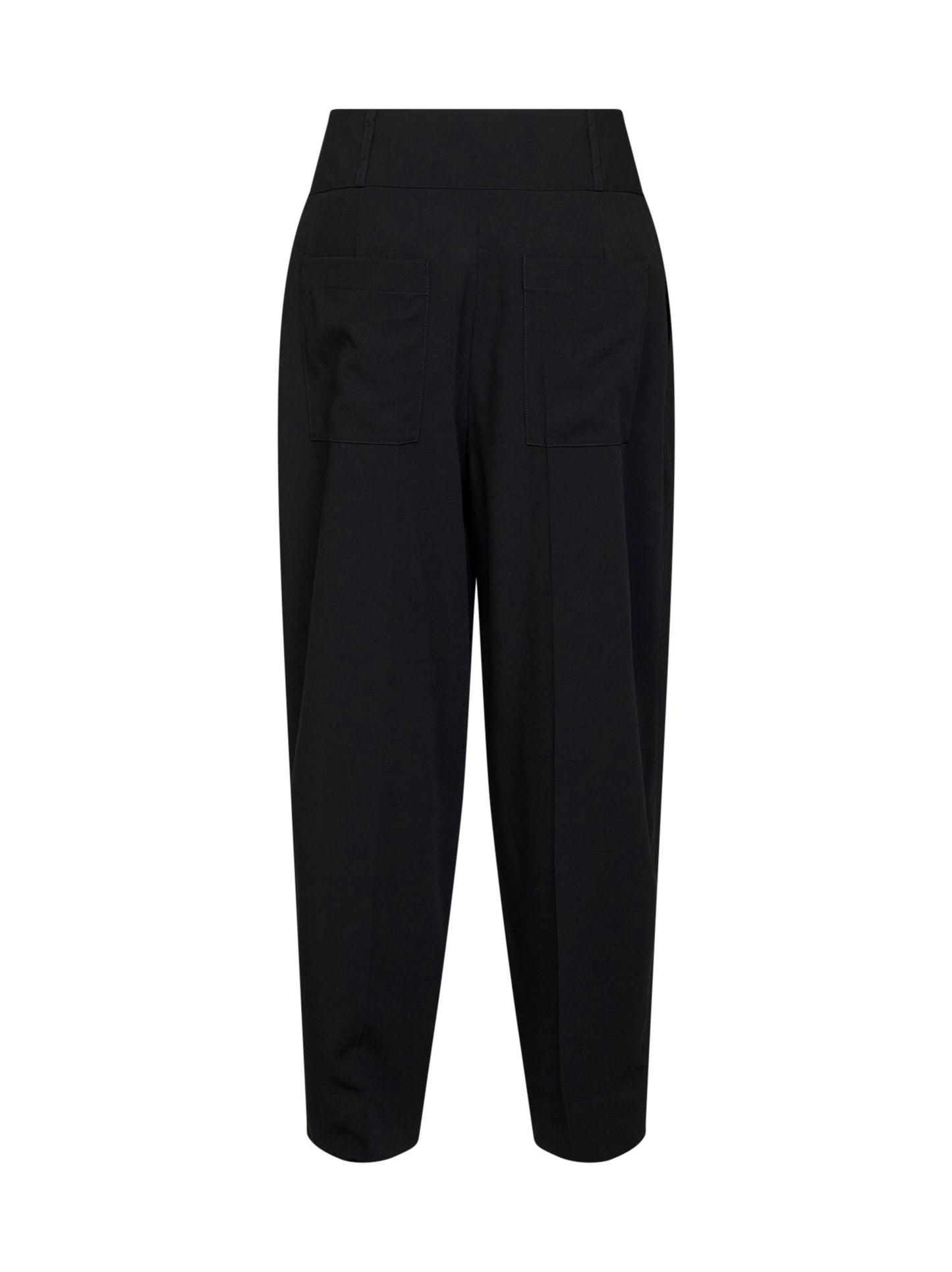 Toteme Women Black Viscose And Wool Balloon Trousers TOTEME