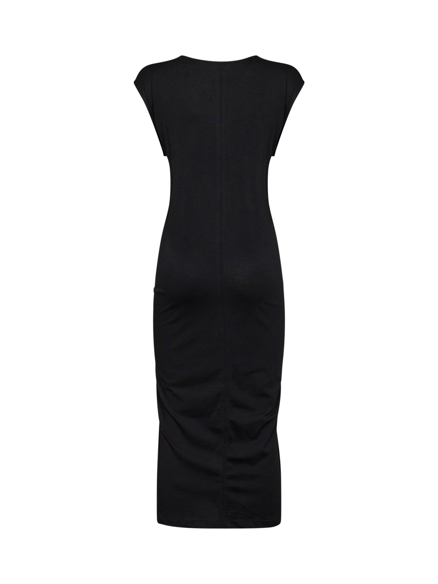 Toteme Women Black Jersey Tie-Waist Midi Dress TOTEME