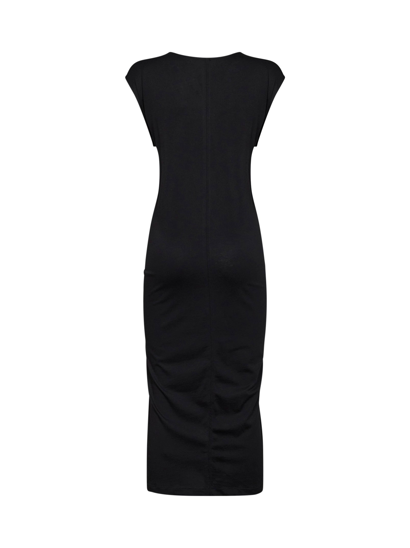 Toteme Women Black Jersey Tie-Waist Midi Dress TOTEME