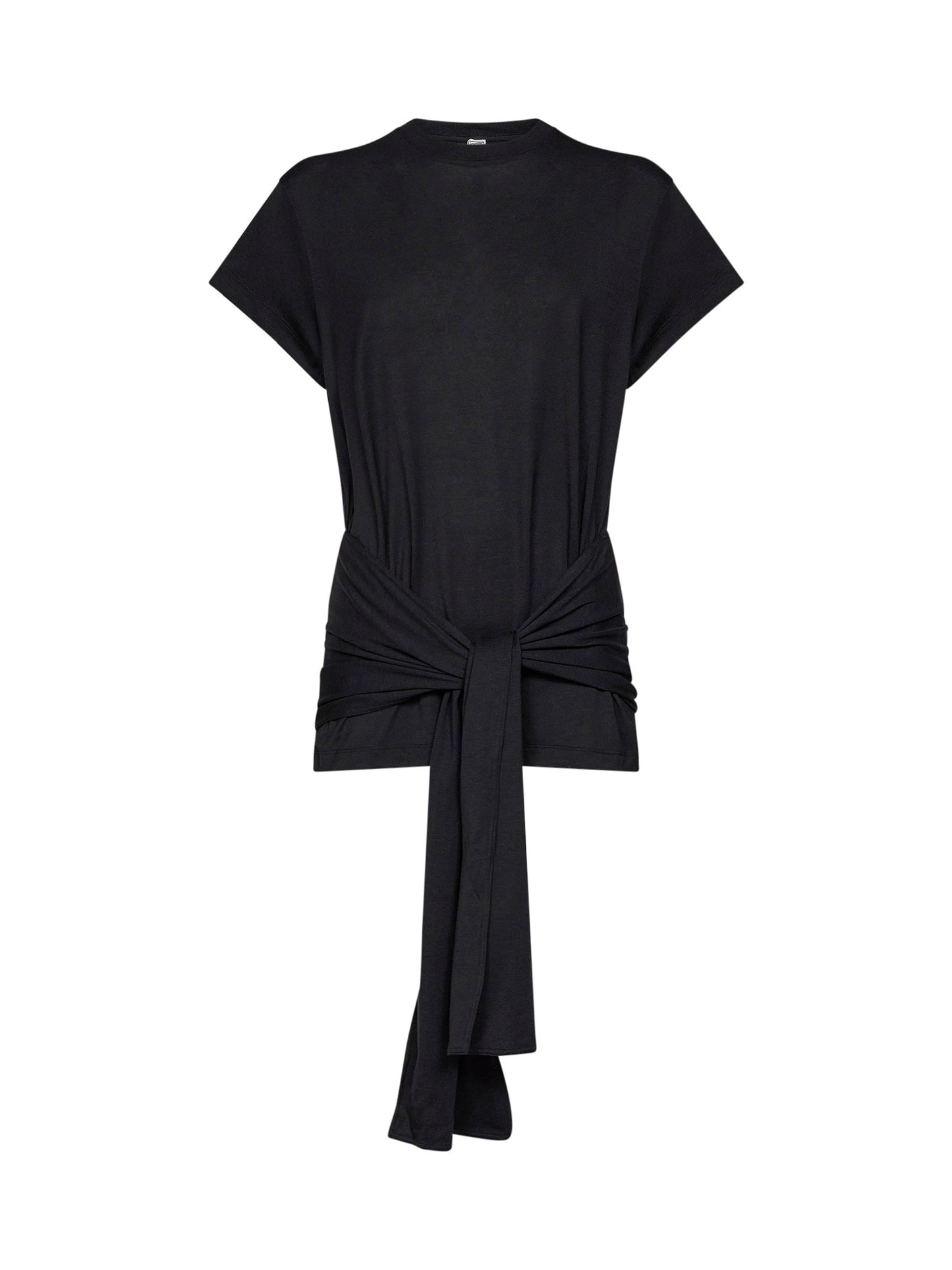 Toteme Women Black Jersey Tie-Waist Top TOTEME