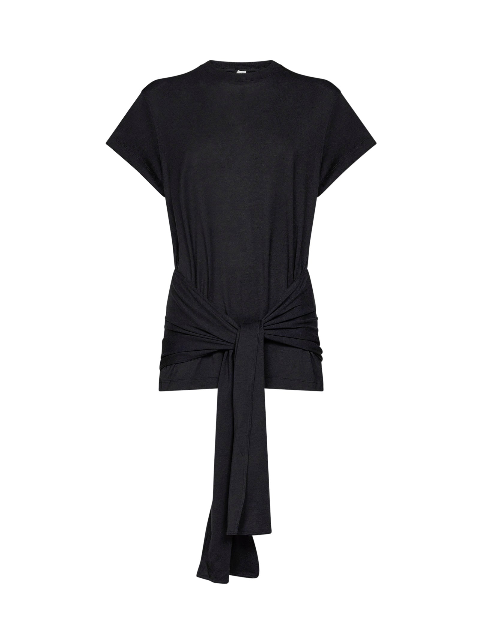 Toteme Women Black Jersey Tie-Waist Top TOTEME