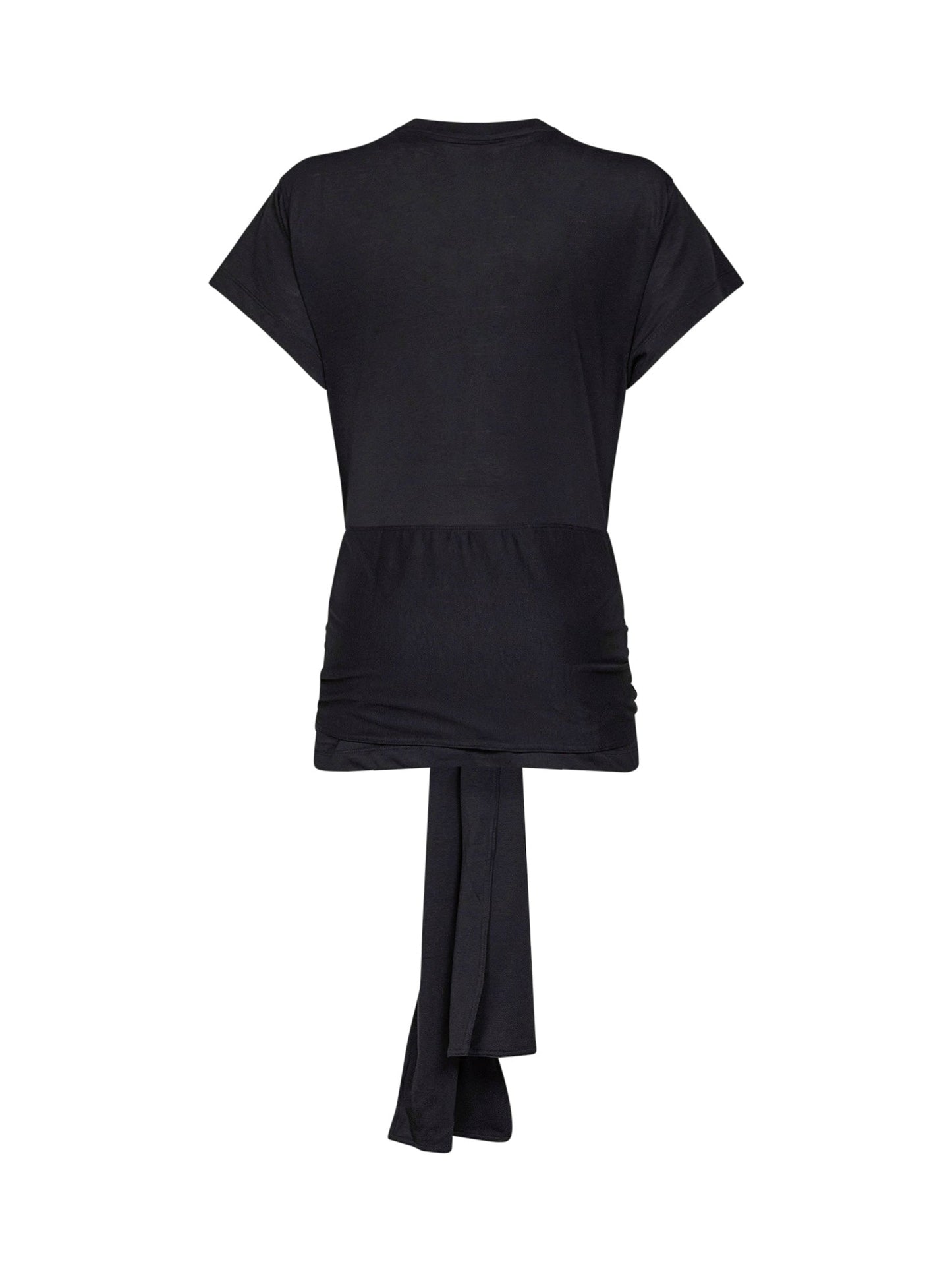 Toteme Women Black Jersey Tie-Waist Top TOTEME
