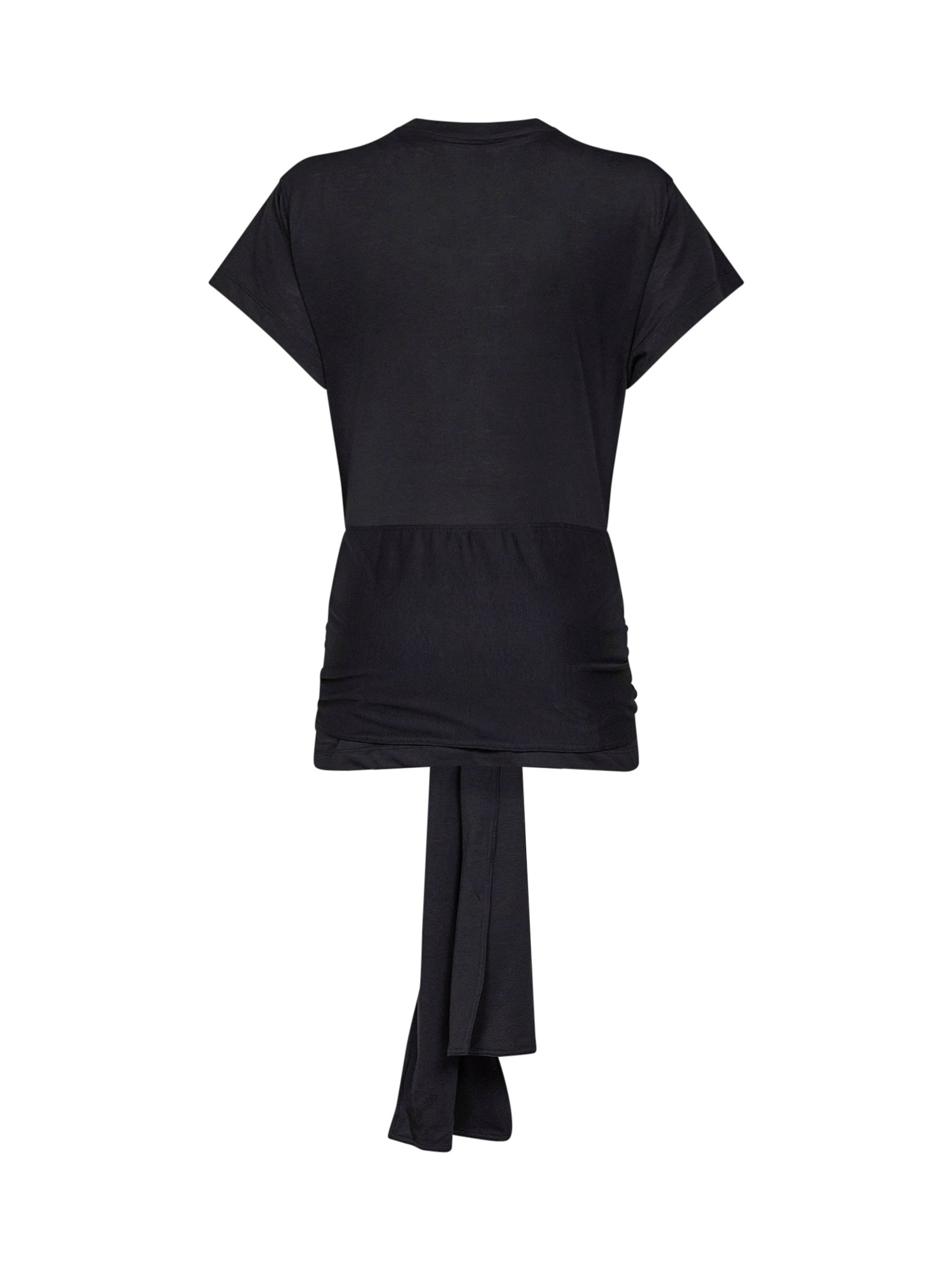 Toteme Women Black Jersey Tie-Waist Top TOTEME