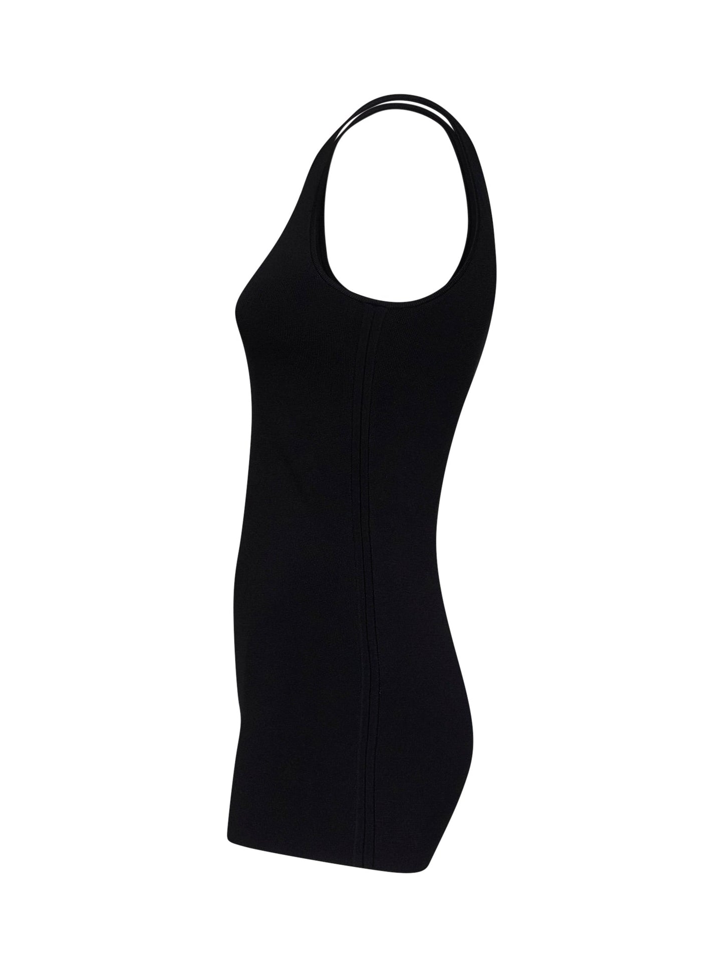 Toteme Women Black Compact Knit Classic Tank Top TOTEME