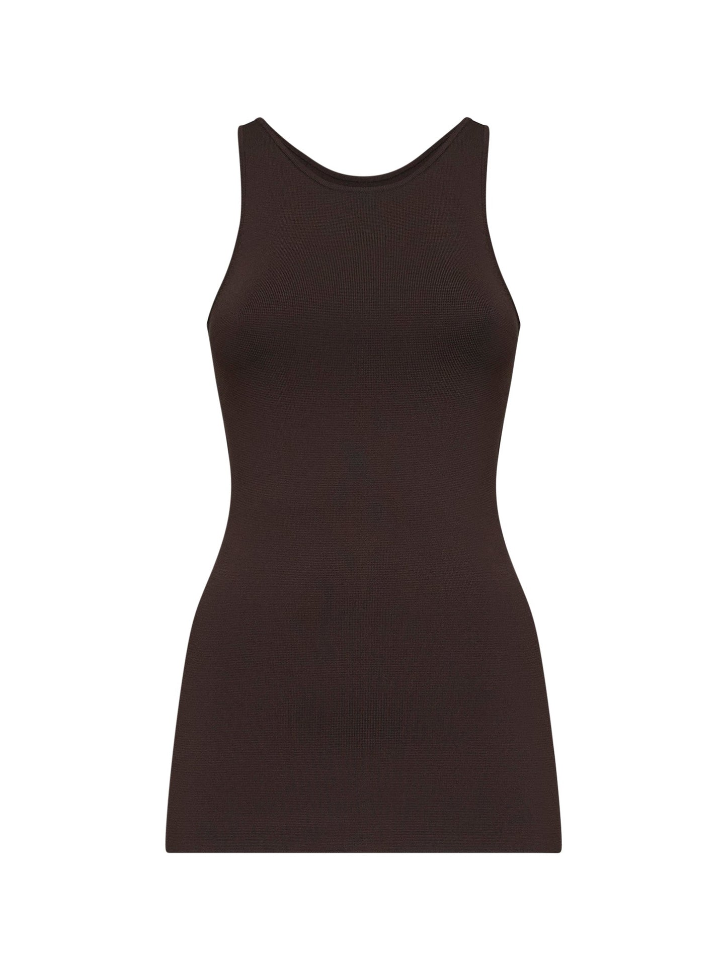 Toteme Women Walnut Compact Knit Classic Tank Top TOTEME