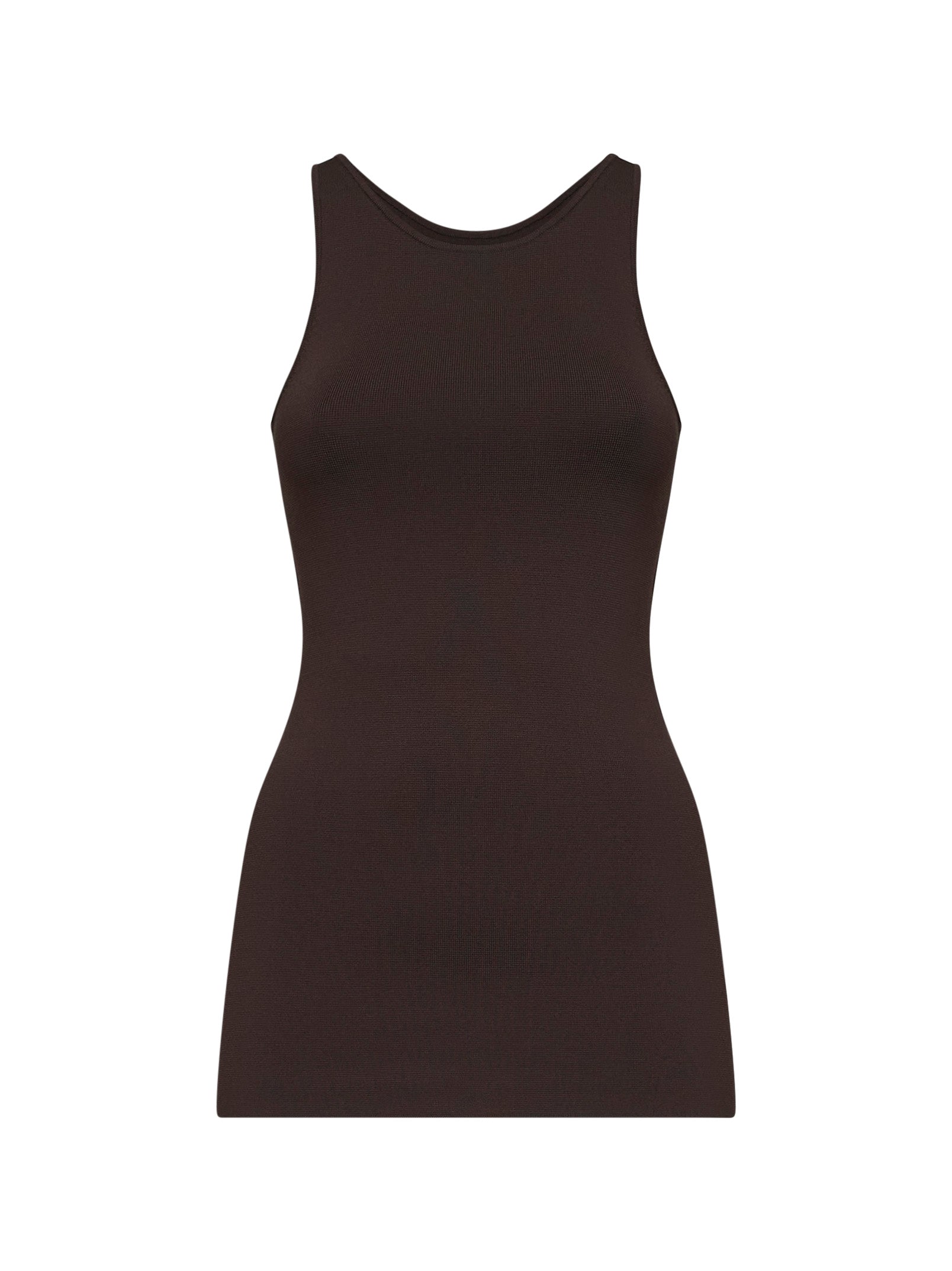 Toteme Women Walnut Compact Knit Classic Tank Top TOTEME