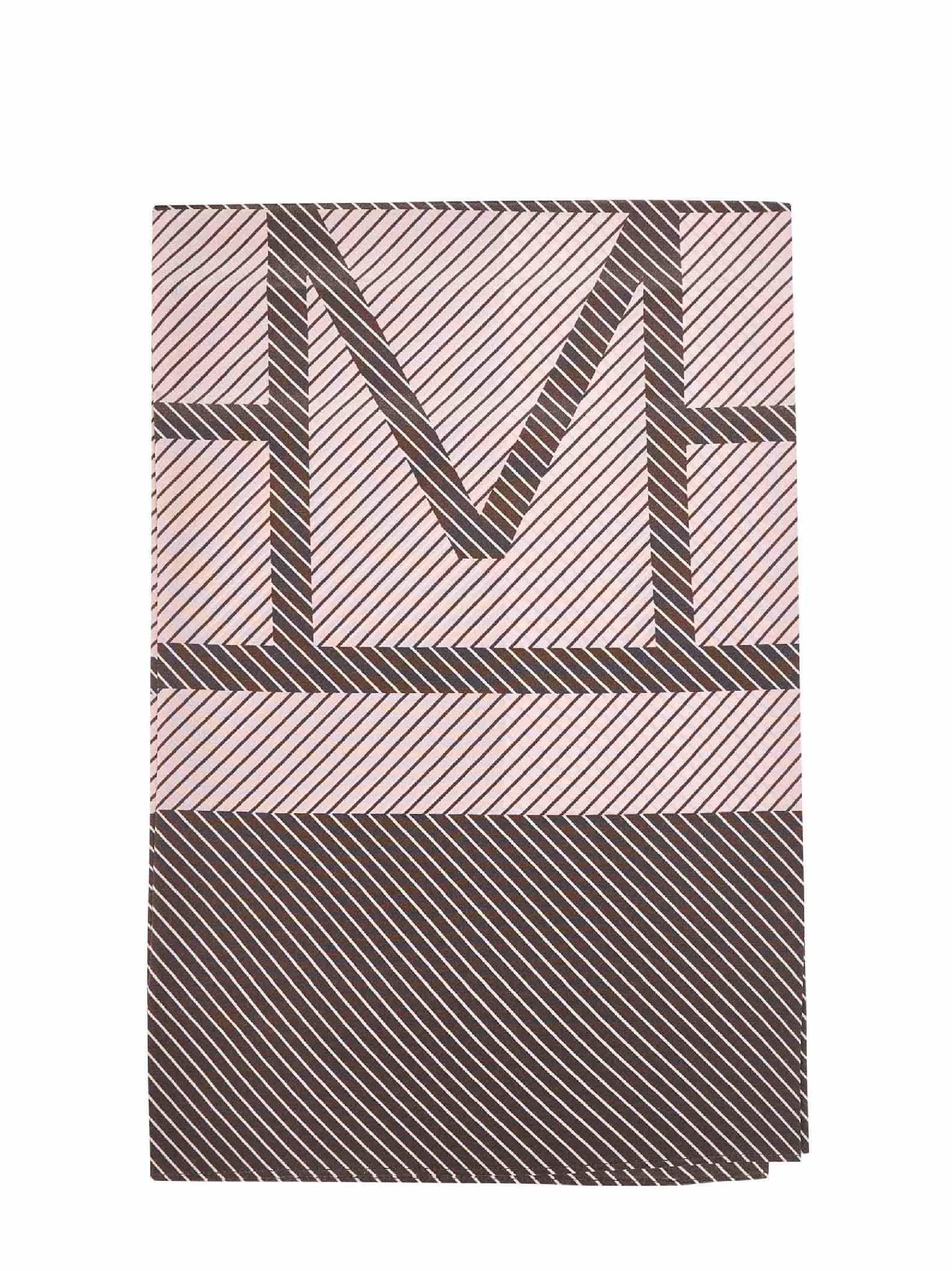 Toteme Women Walnut Silk Centered Monogram Scarf TOTEME