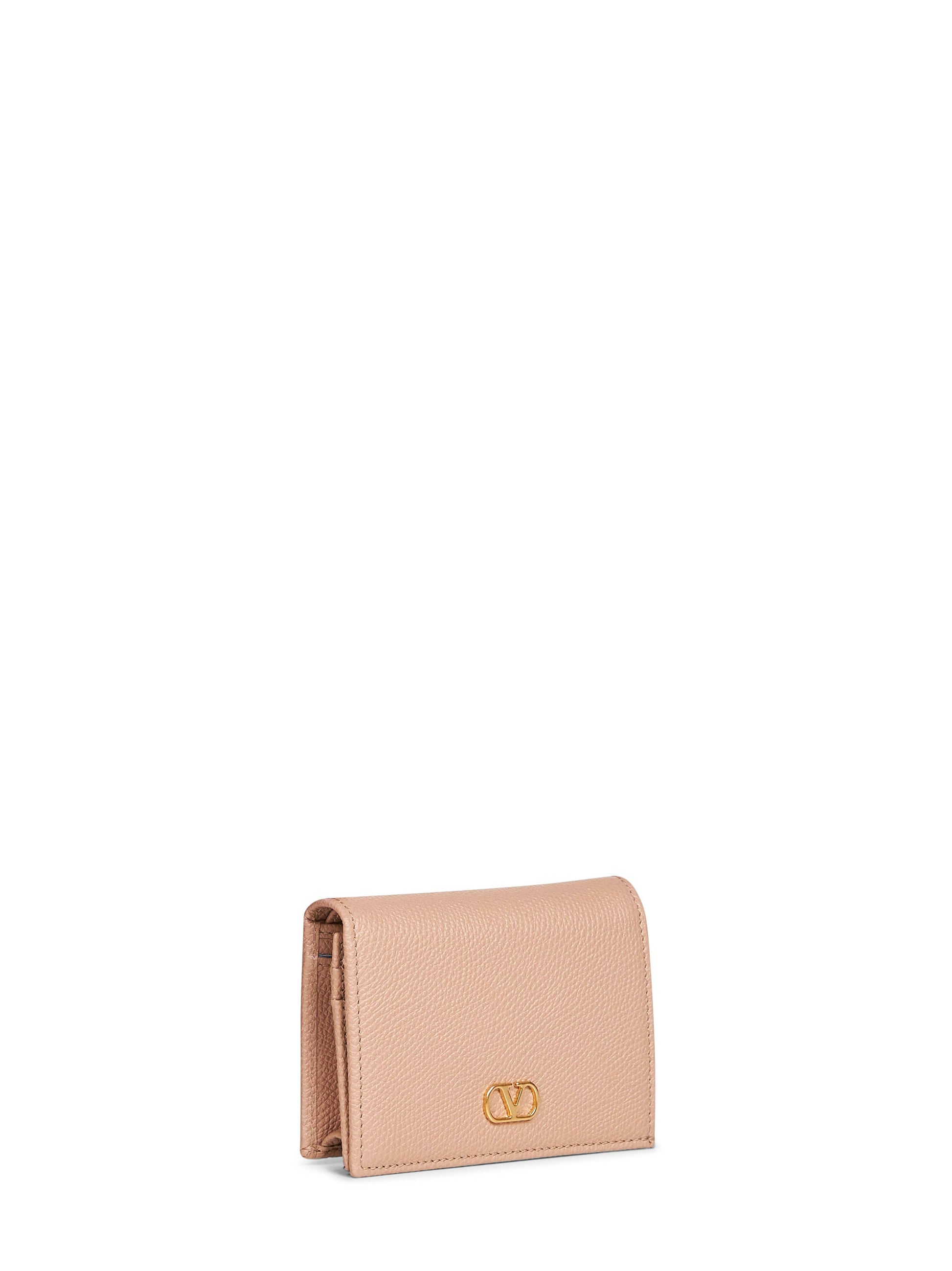 Valentino Garavani Women Rose Sand Vlogo Signature Wallet VALENTINO GARAVANI