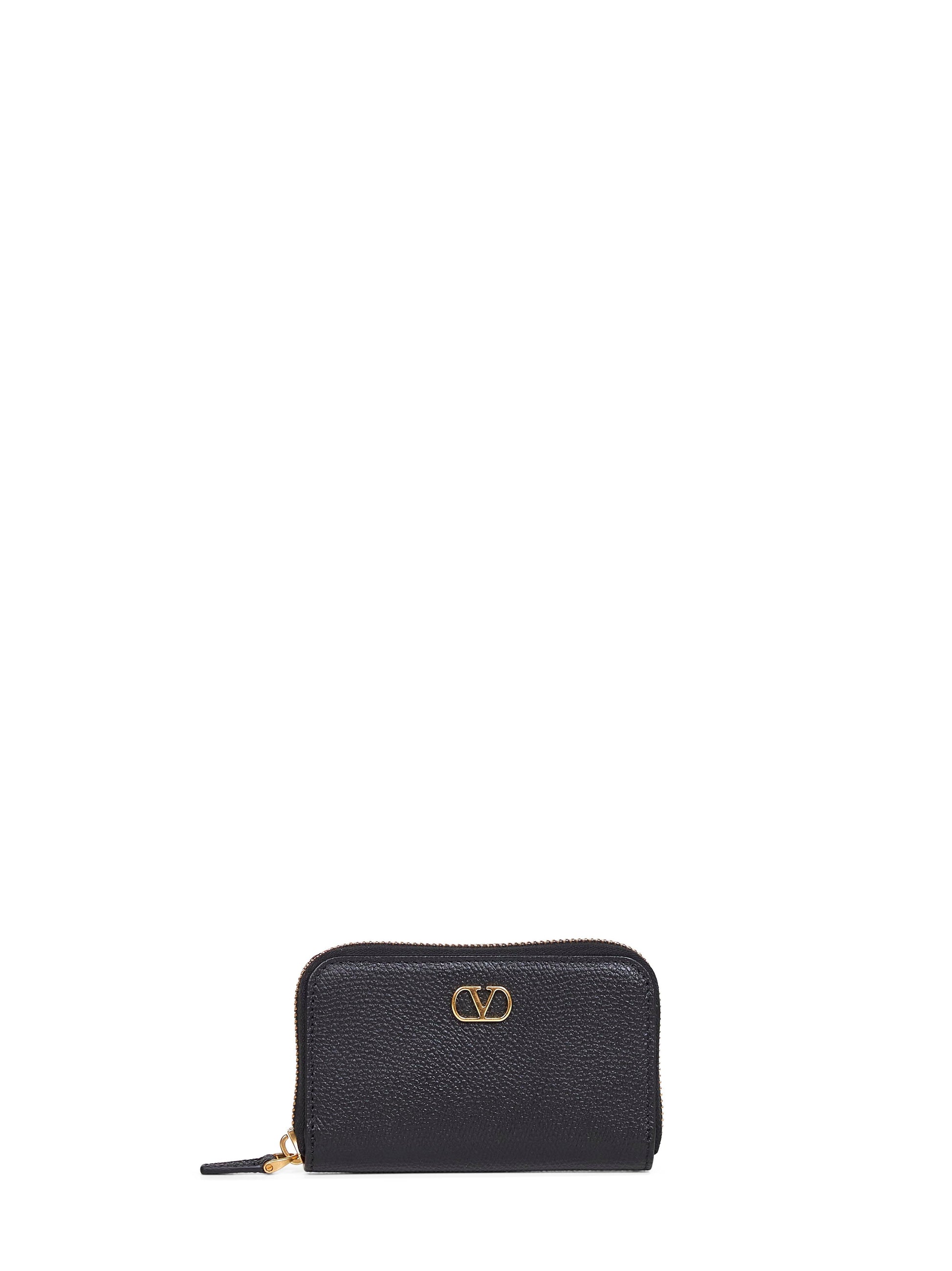 Valentino Garavani Women Black Vlogo Signature Mini Wallet VALENTINO GARAVANI