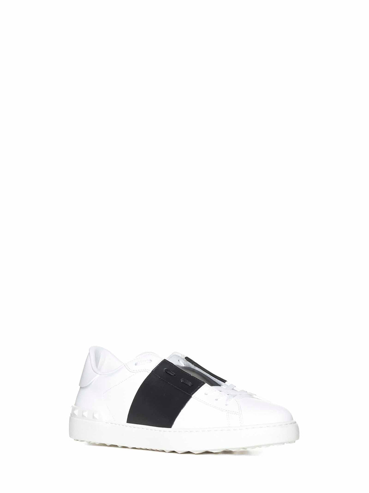 Valentino Garavani Men White Calfskin Open Sneakers VALENTINO GARAVANI
