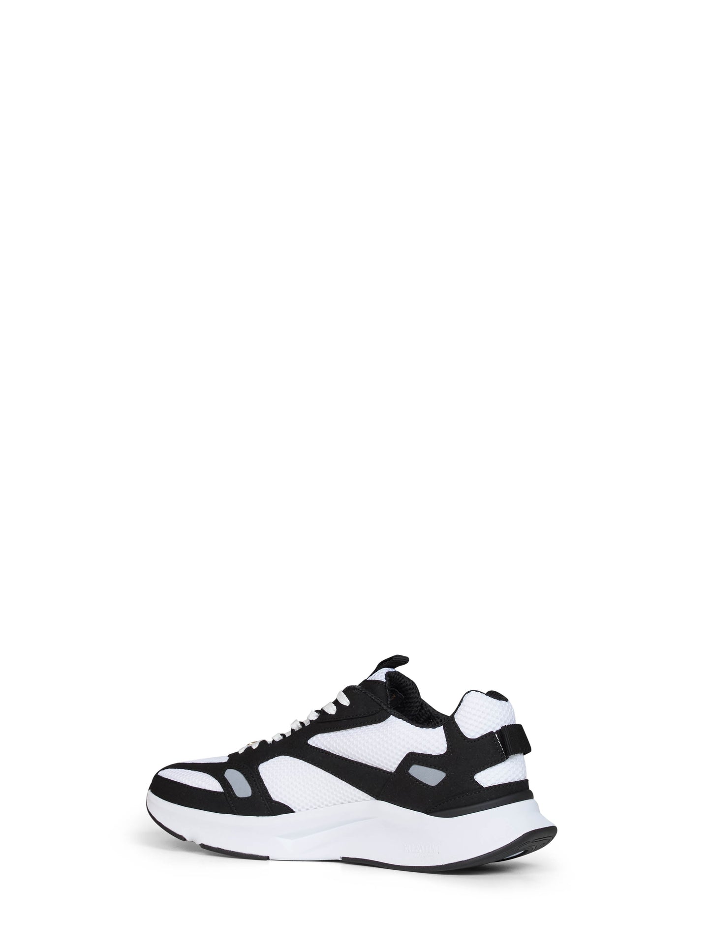 Valentino Garavani Men White And Black And Grey Mesh And Suede Demivee Low-Top Sneakers VALENTINO GARAVANI