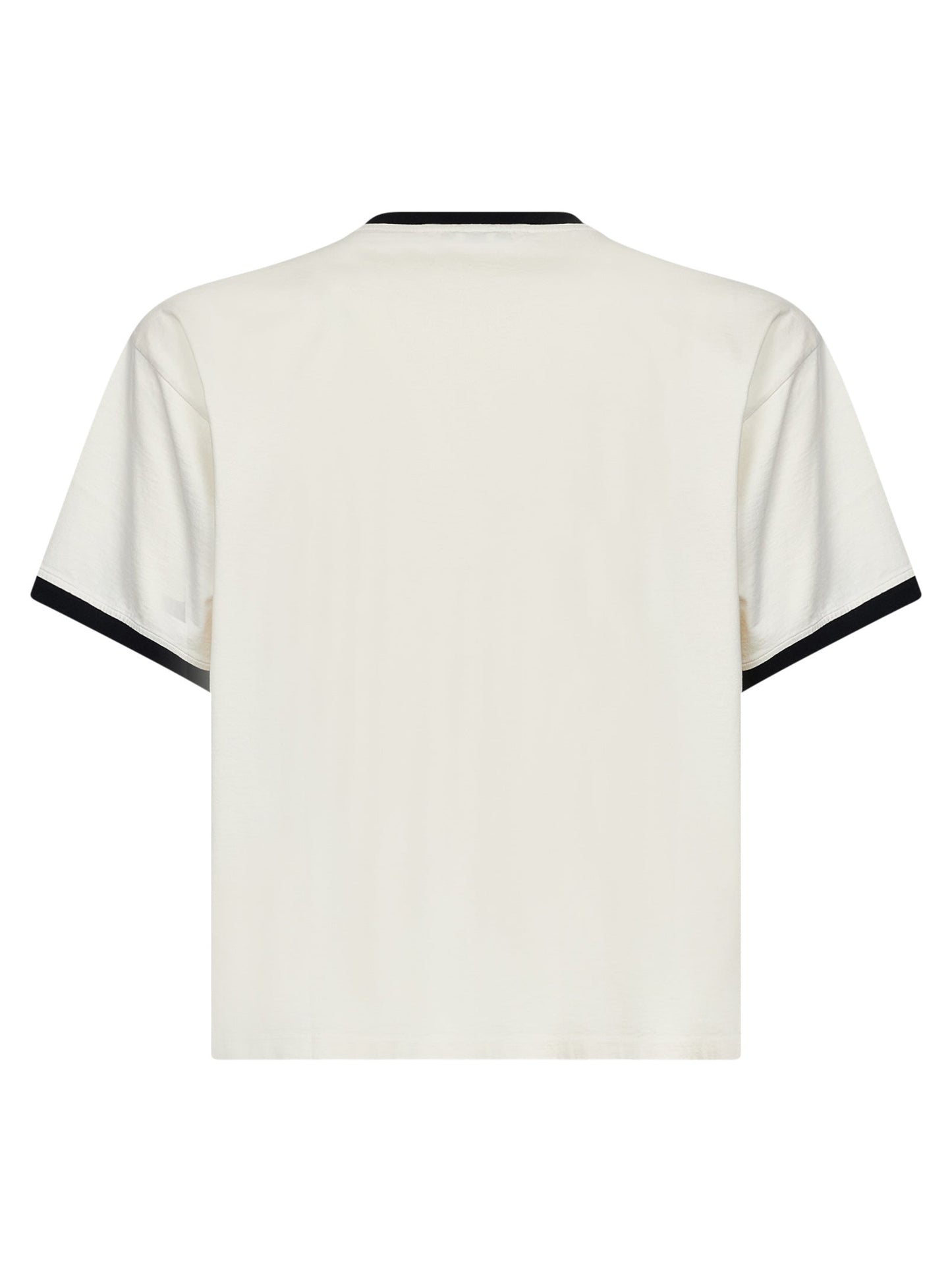 Versace Men Dirty White Cotton Jersey Printed T-Shirt VERSACE