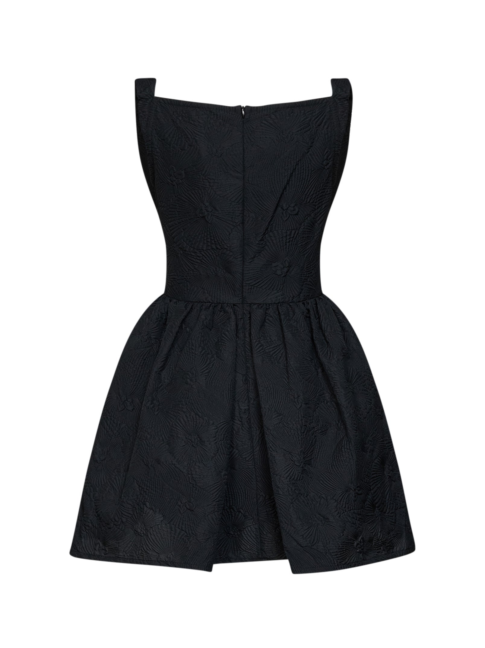 Vivienne Westwood Women Black Floral Jacquard Mini Sunday Mini Dress VIVIENNE WESTWOOD