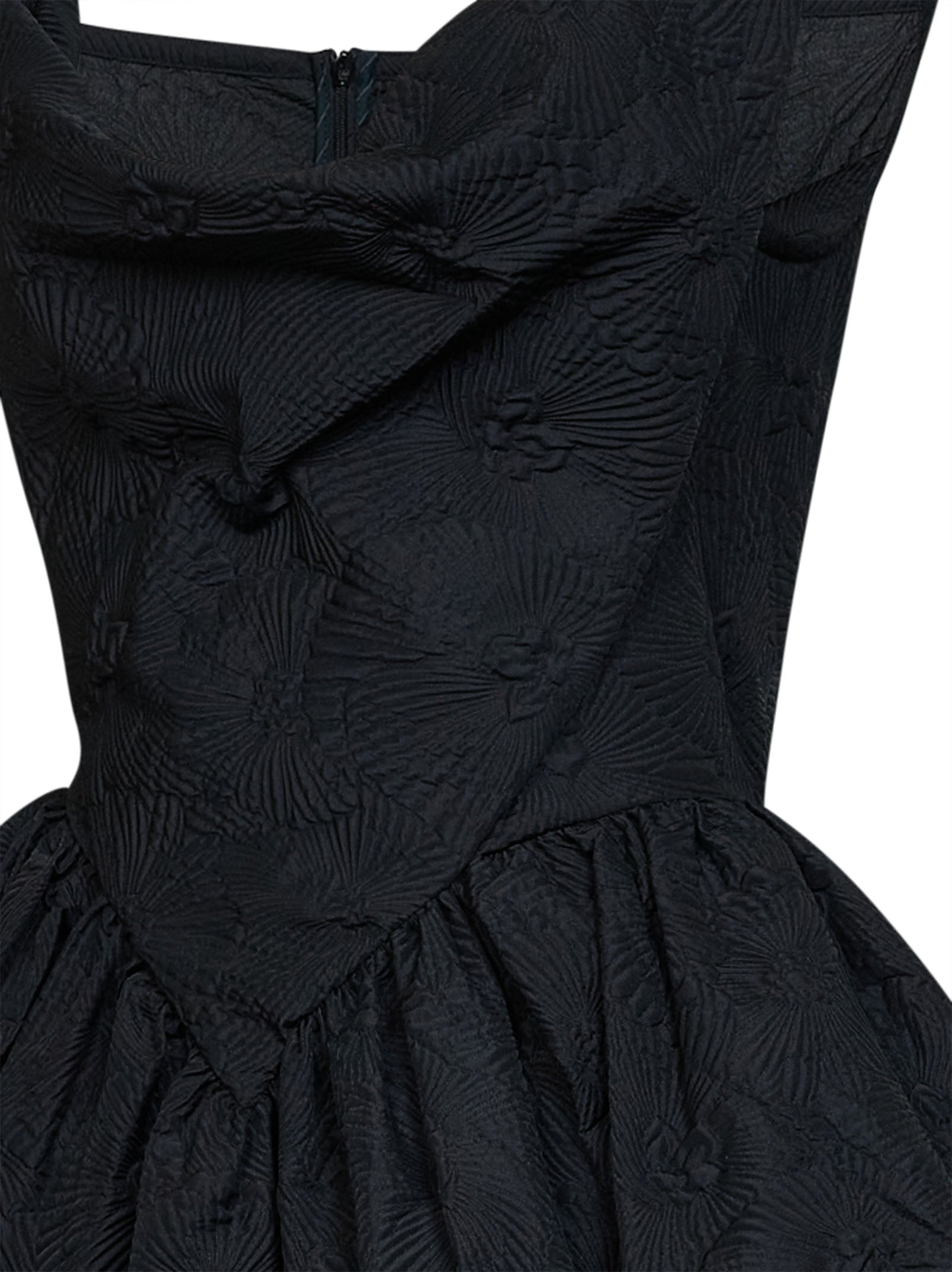 Vivienne Westwood Women Black Floral Jacquard Mini Sunday Mini Dress VIVIENNE WESTWOOD