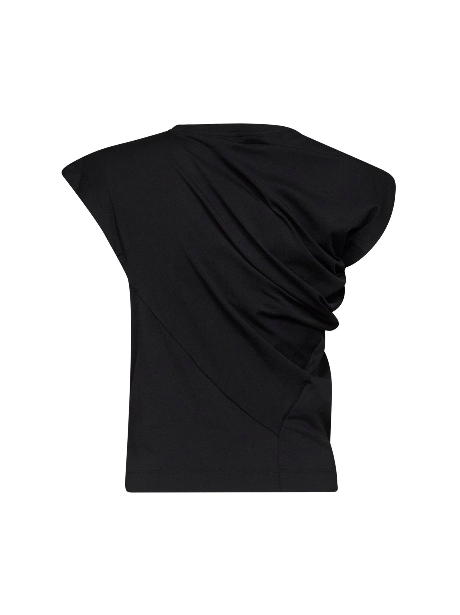 Vivienne Westwood Women Black Cotton Jersey Hebo Draped Top VIVIENNE WESTWOOD
