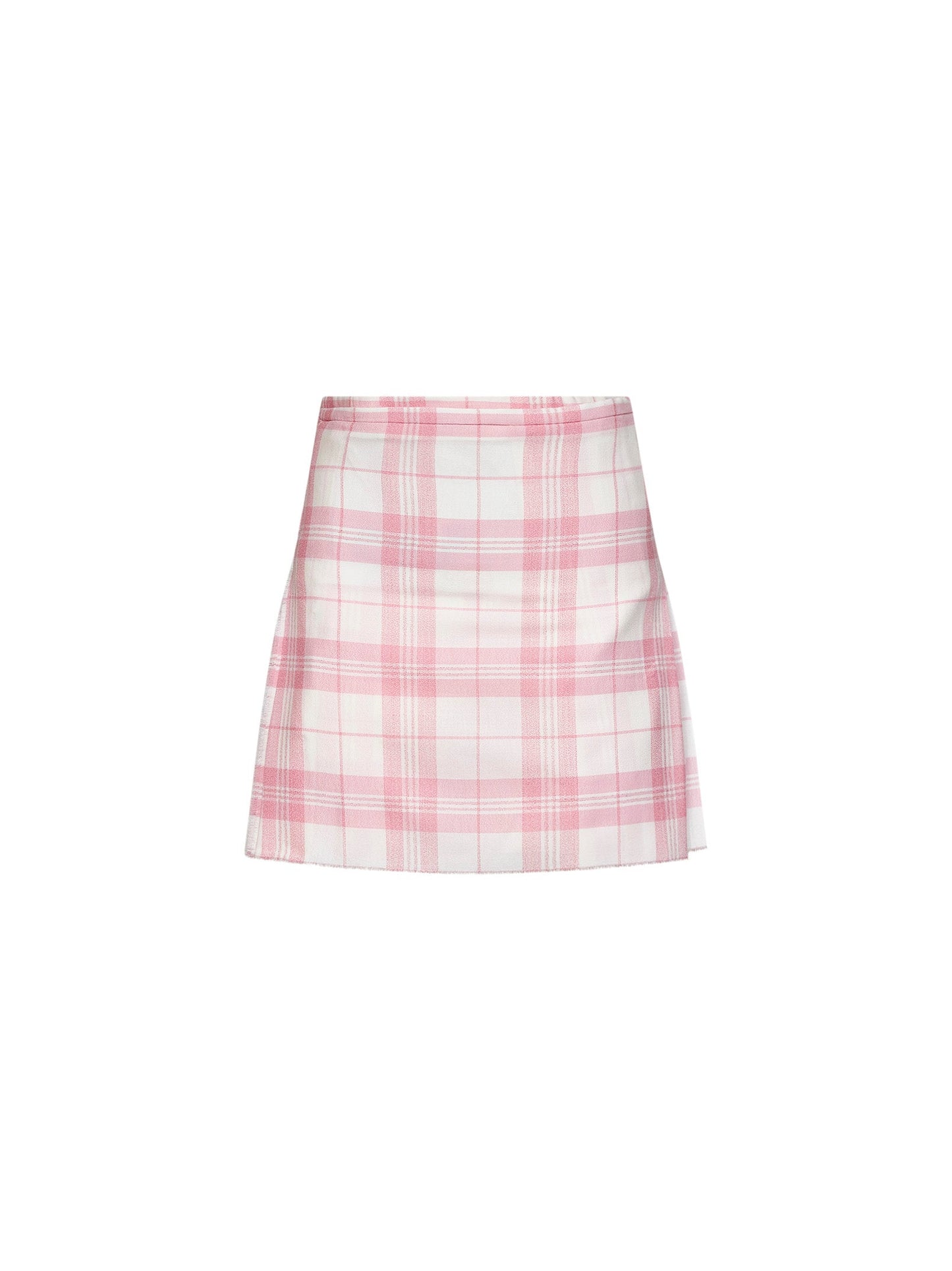 Vivienne Westwood Women Pink And Ivory "Coquette" Virgin Wool Kilt Mini Skirt VIVIENNE WESTWOOD