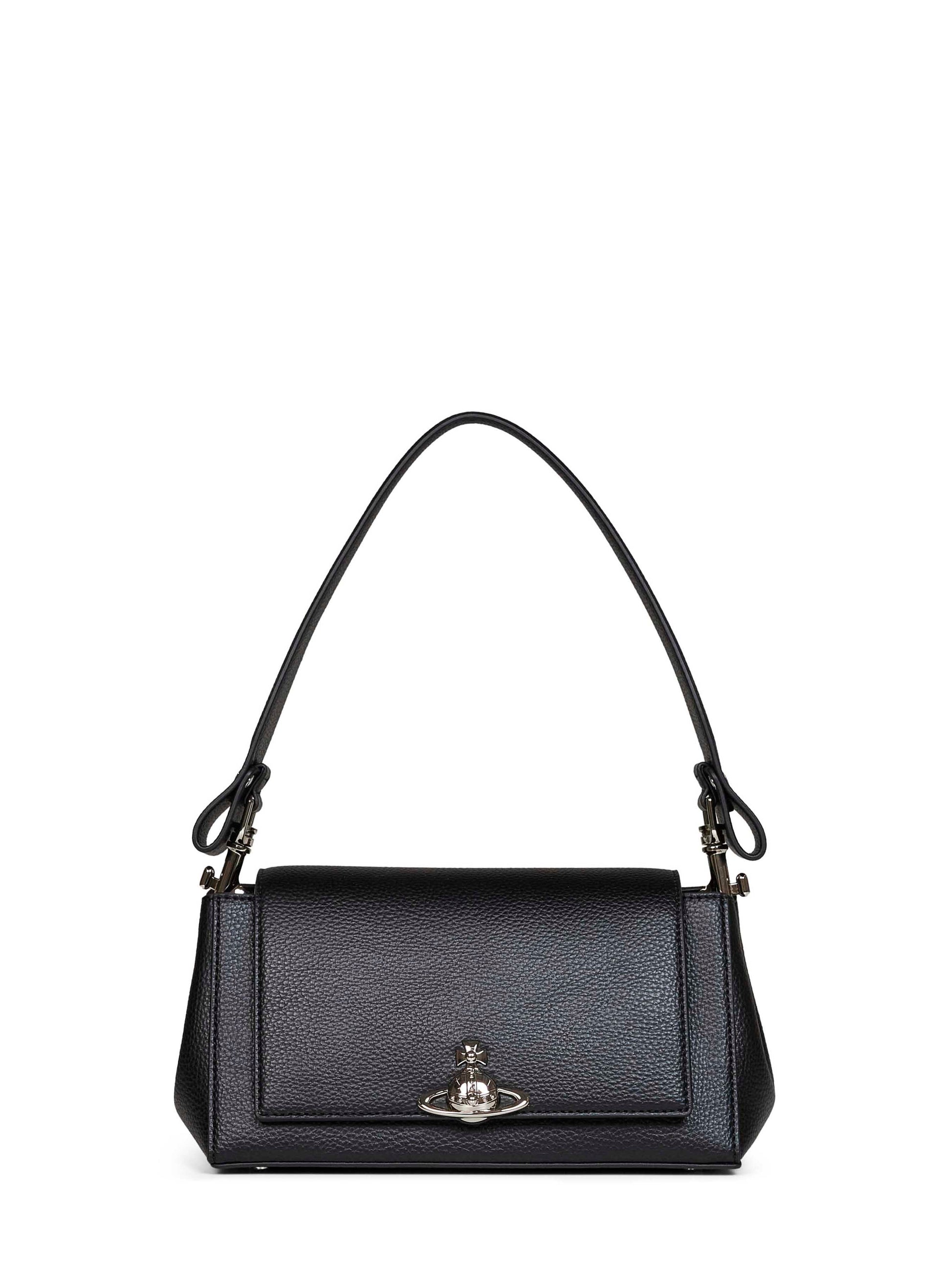 Vivienne Westwood Women Black Hazel Medium Shoulder Bag VIVIENNE WESTWOOD
