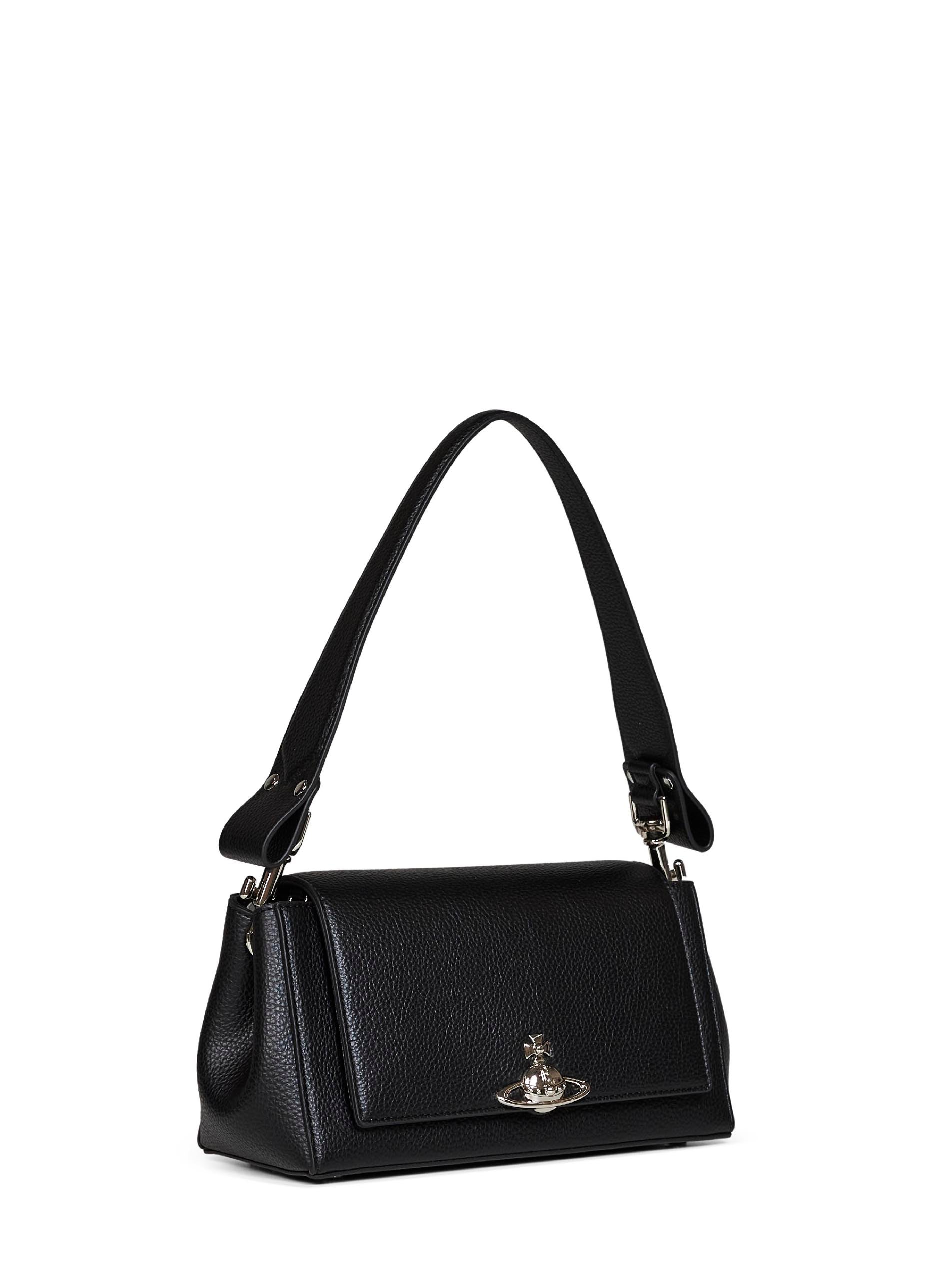 Vivienne Westwood Women Black Hazel Medium Shoulder Bag VIVIENNE WESTWOOD