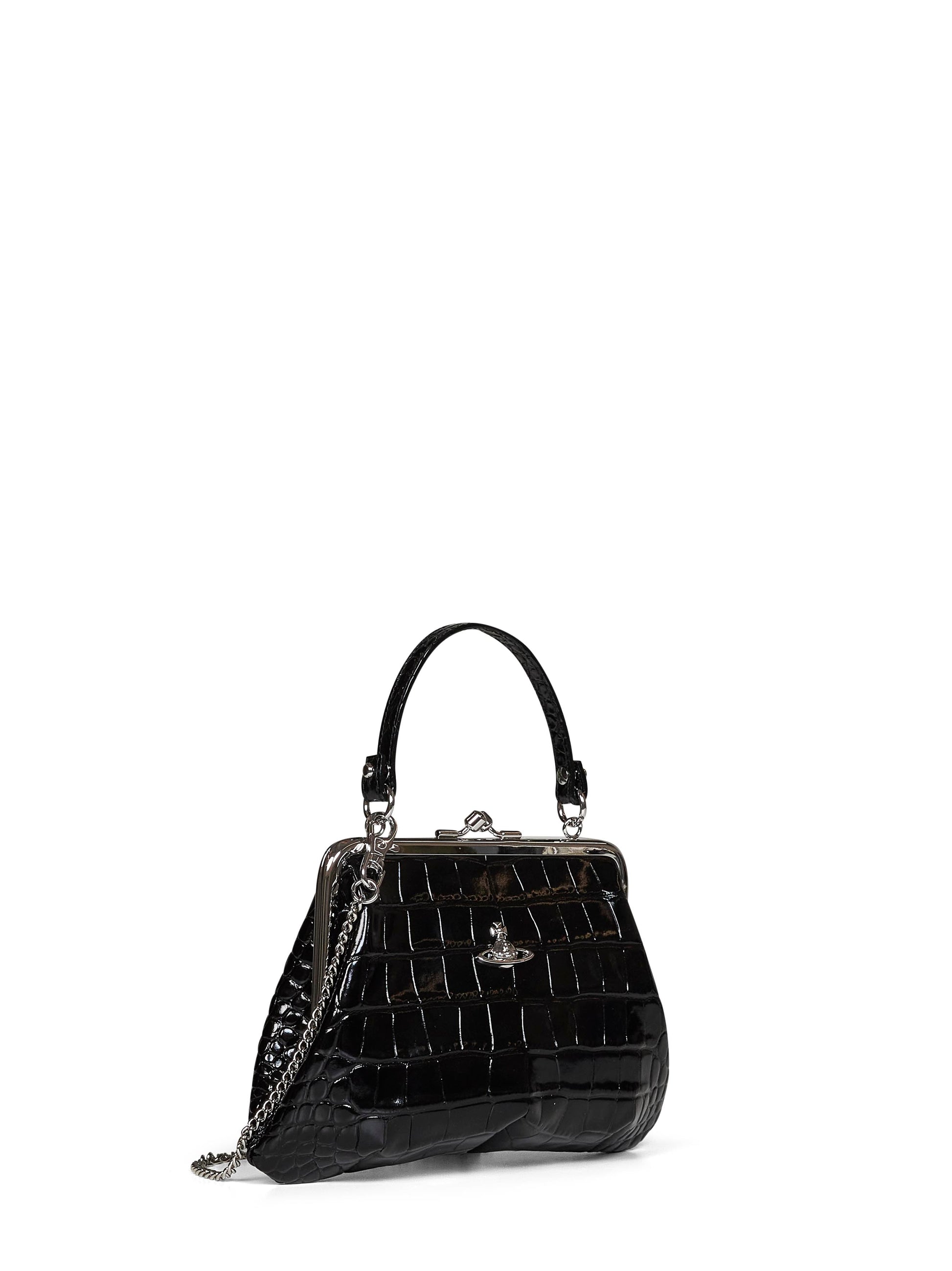 Vivienne Westwood Women Black Granny Frame Handbag VIVIENNE WESTWOOD