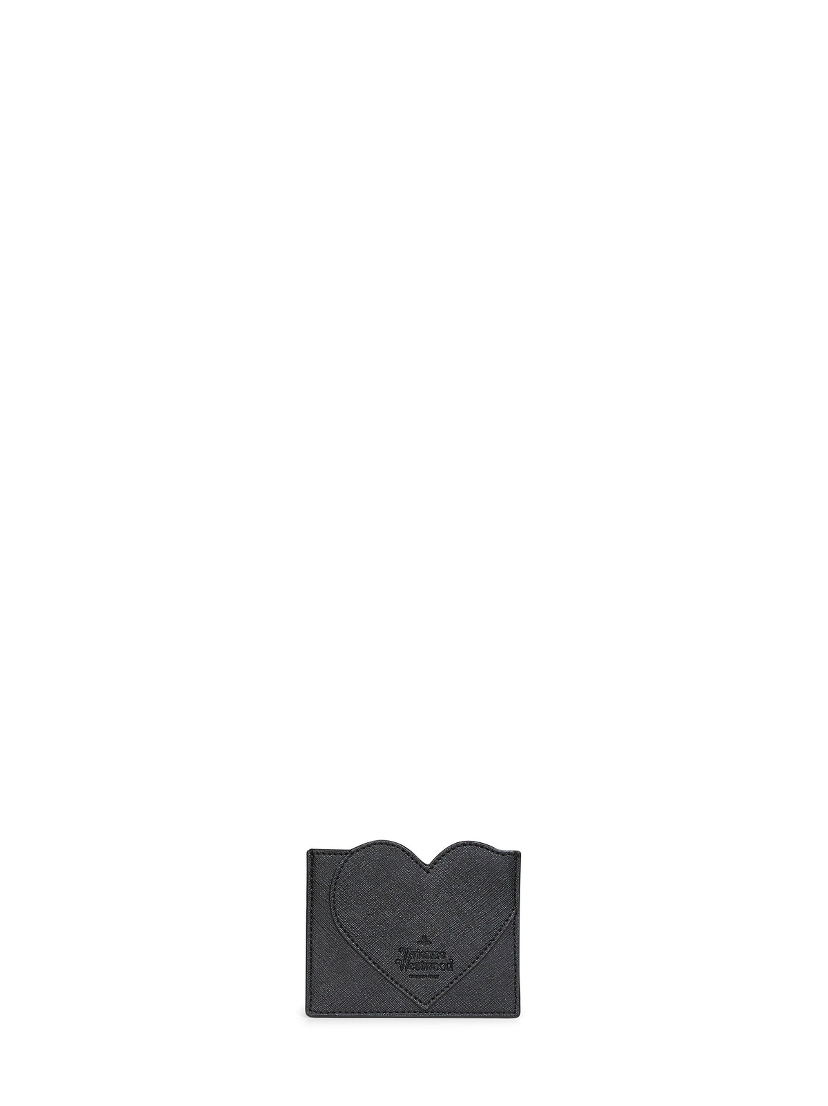 Vivienne Westwood Women Black Heart-Shape Orb Card Holder<Br/> VIVIENNE WESTWOOD