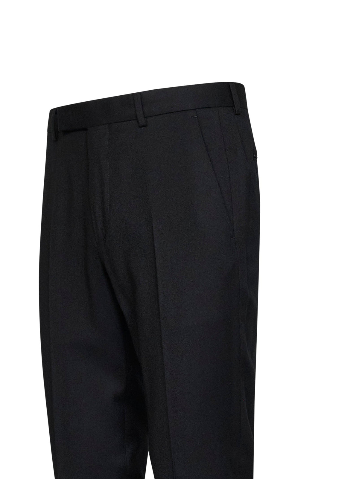 Zegna Men Black Techmerino Wash&Go Trousers ZEGNA