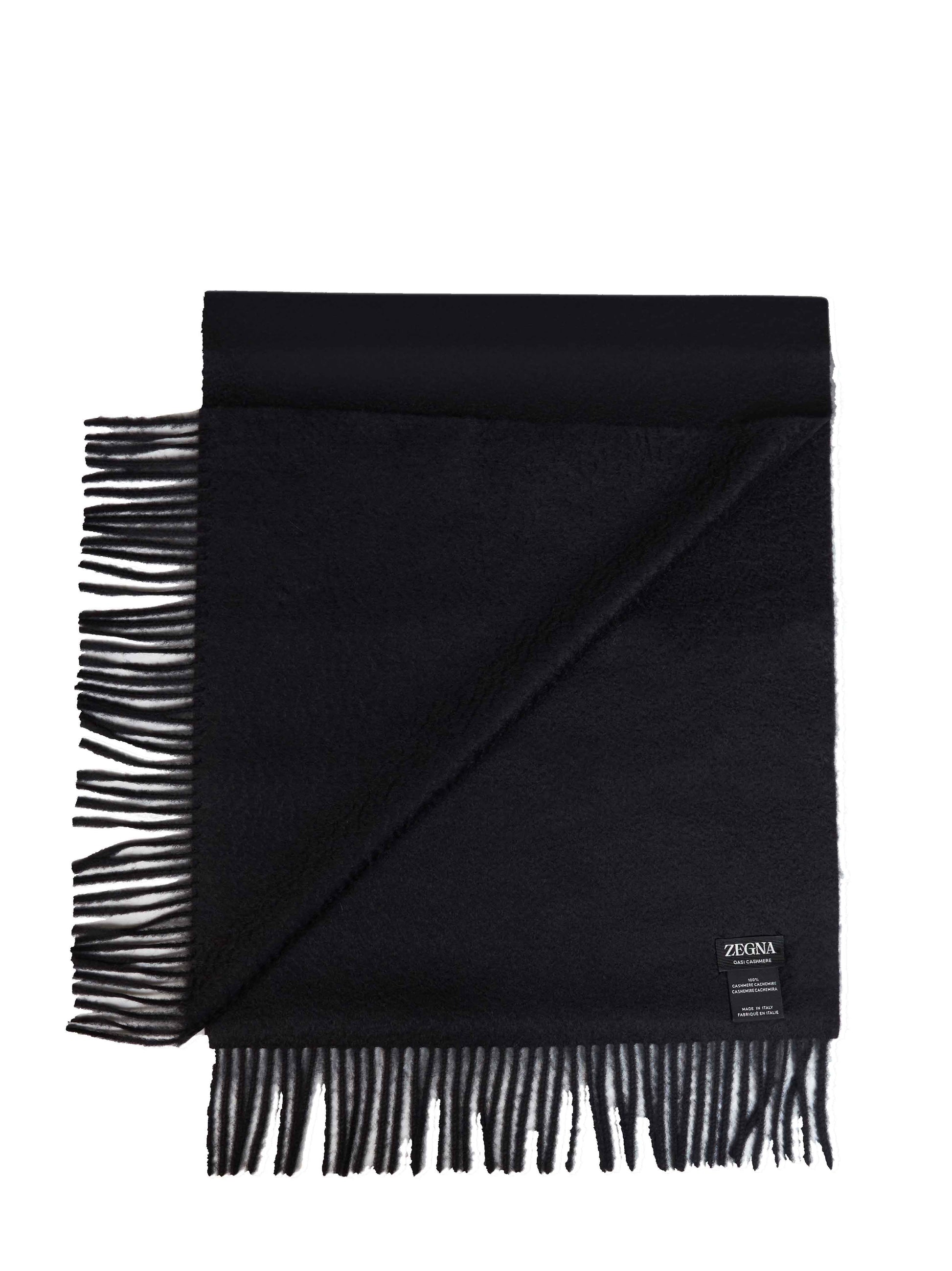 Zegna Men Black Oasi Cashmere Scarf ZEGNA